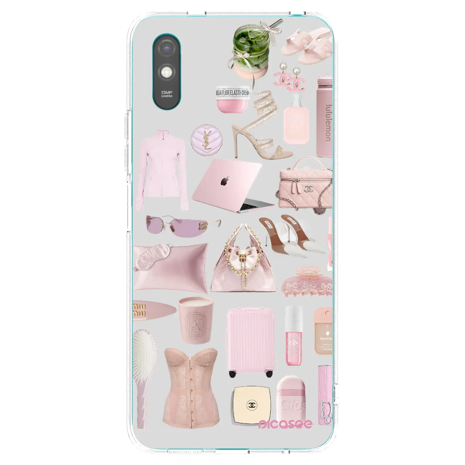 Silikonový průhledný obal pro Xiaomi Redmi 9AT - Glam Babe