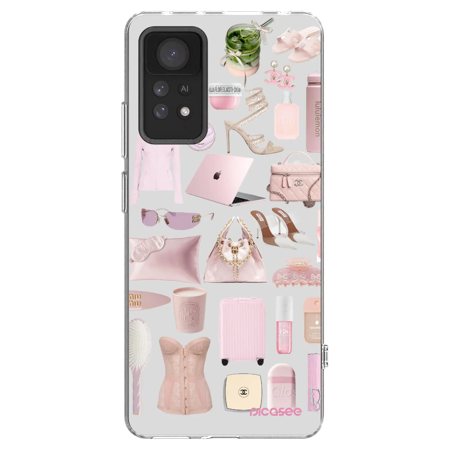Silikonový průhledný obal pro Xiaomi Redmi Note 11 Pro 5G - Glam Babe