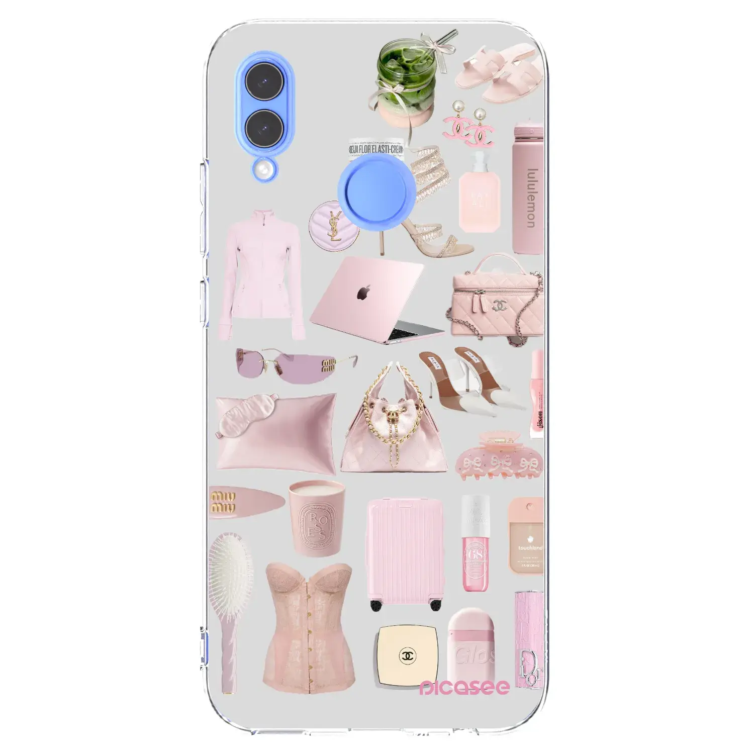 Silikonový průhledný obal pro Honor 10 Lite - Glam Babe