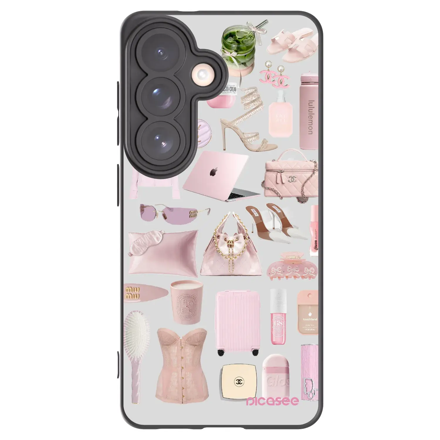 Silikonový černý obal pro Samsung Galaxy S26 - Glam Babe