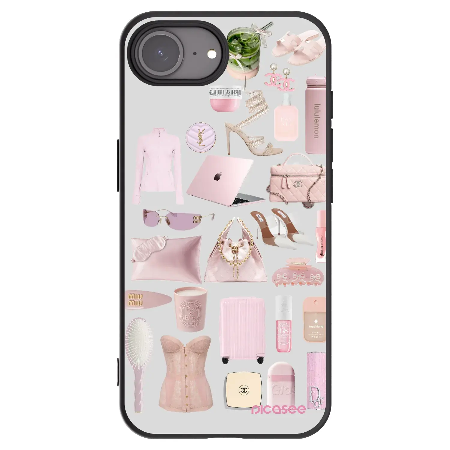 Silikonový černý obal pro Apple iPhone 17e - Glam Babe