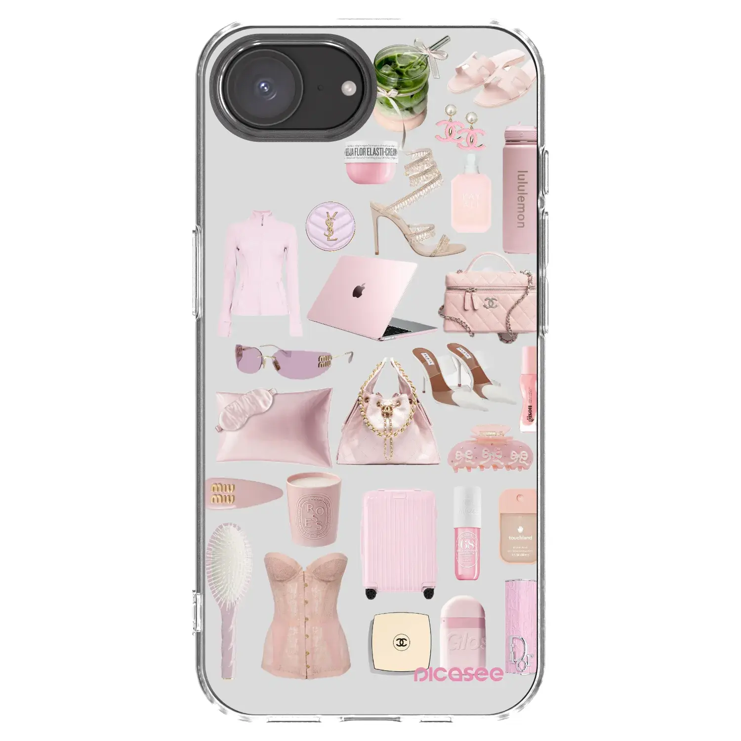 Silikonový průhledný obal pro Apple iPhone 17e - Glam Babe