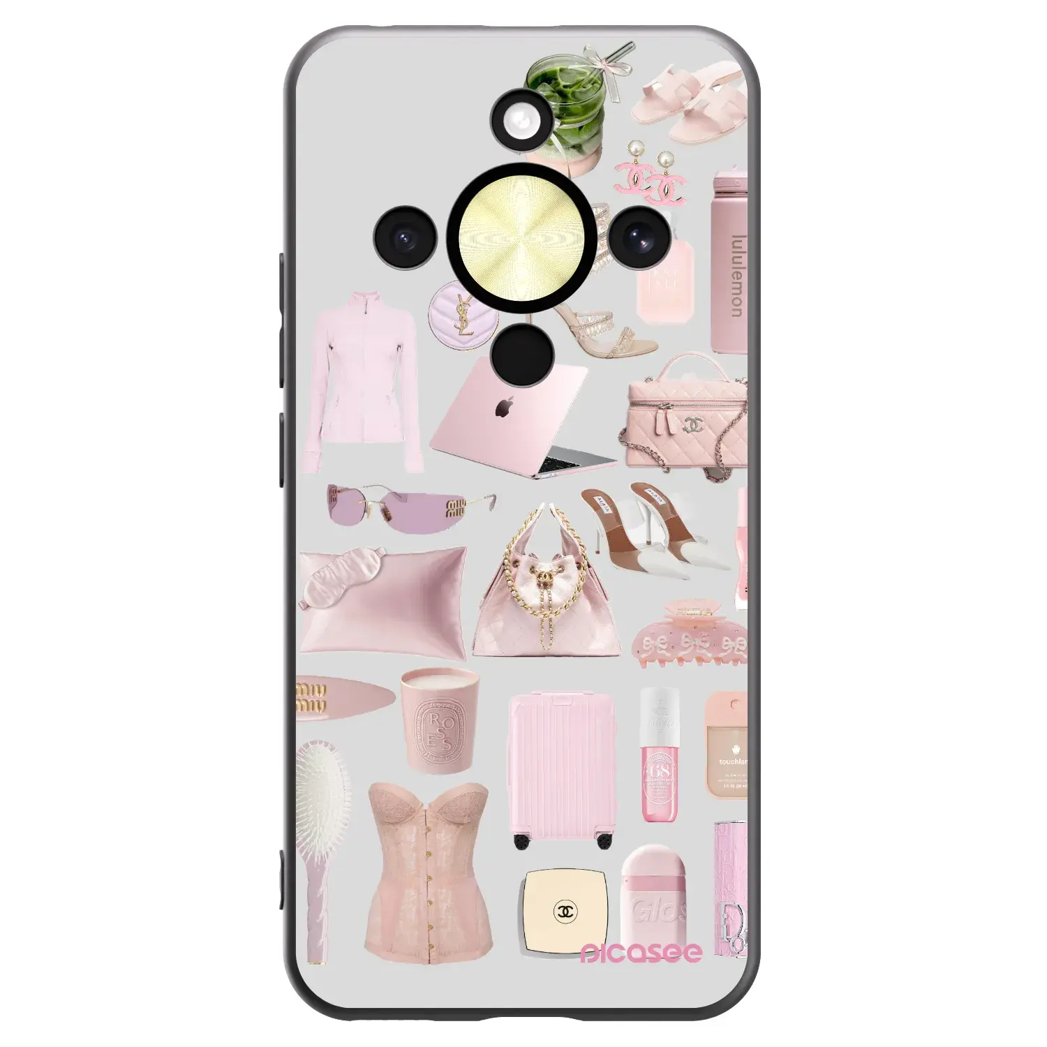 Silikonový černý obal pro Honor Magic8 Lite 5G - Glam Babe