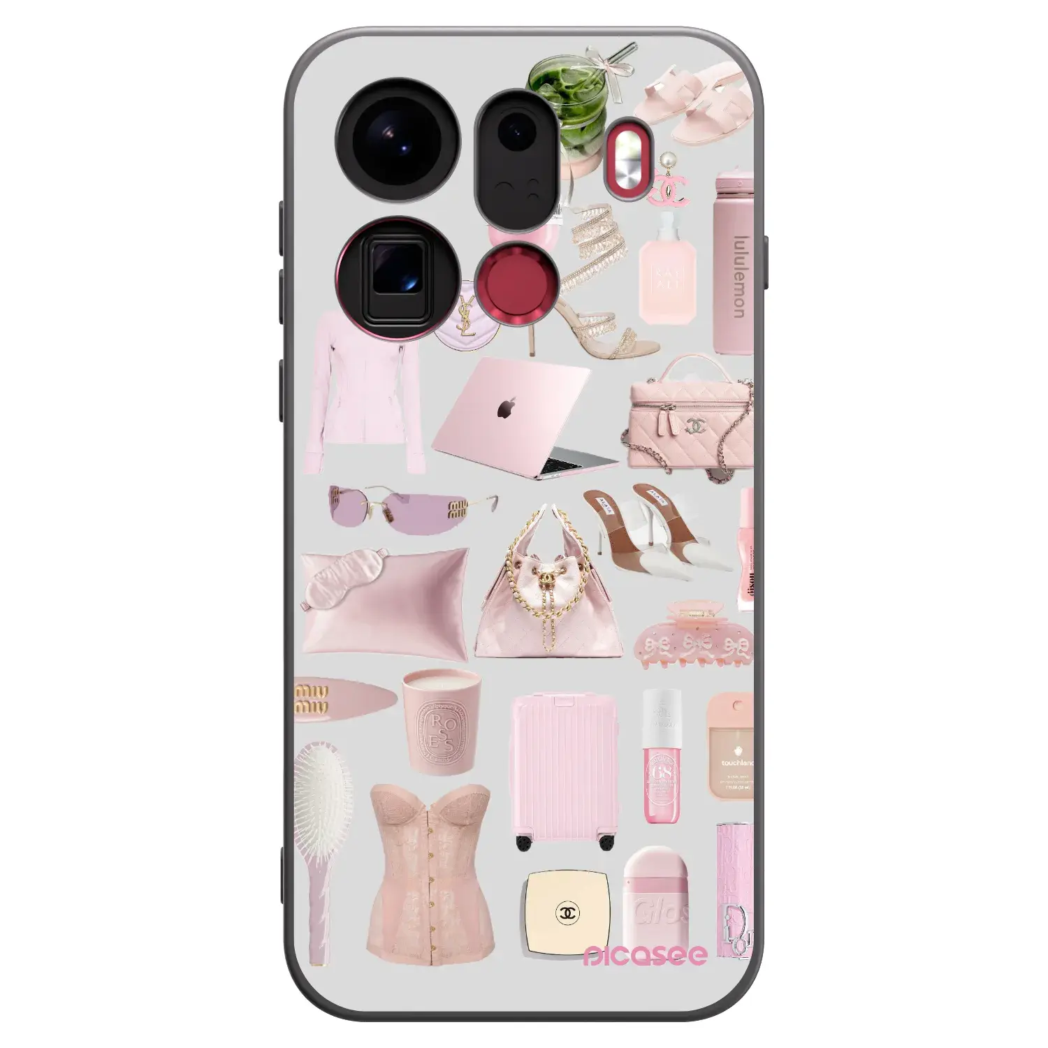 Silikonový černý obal pro OPPO Find X9 Pro - Glam Babe