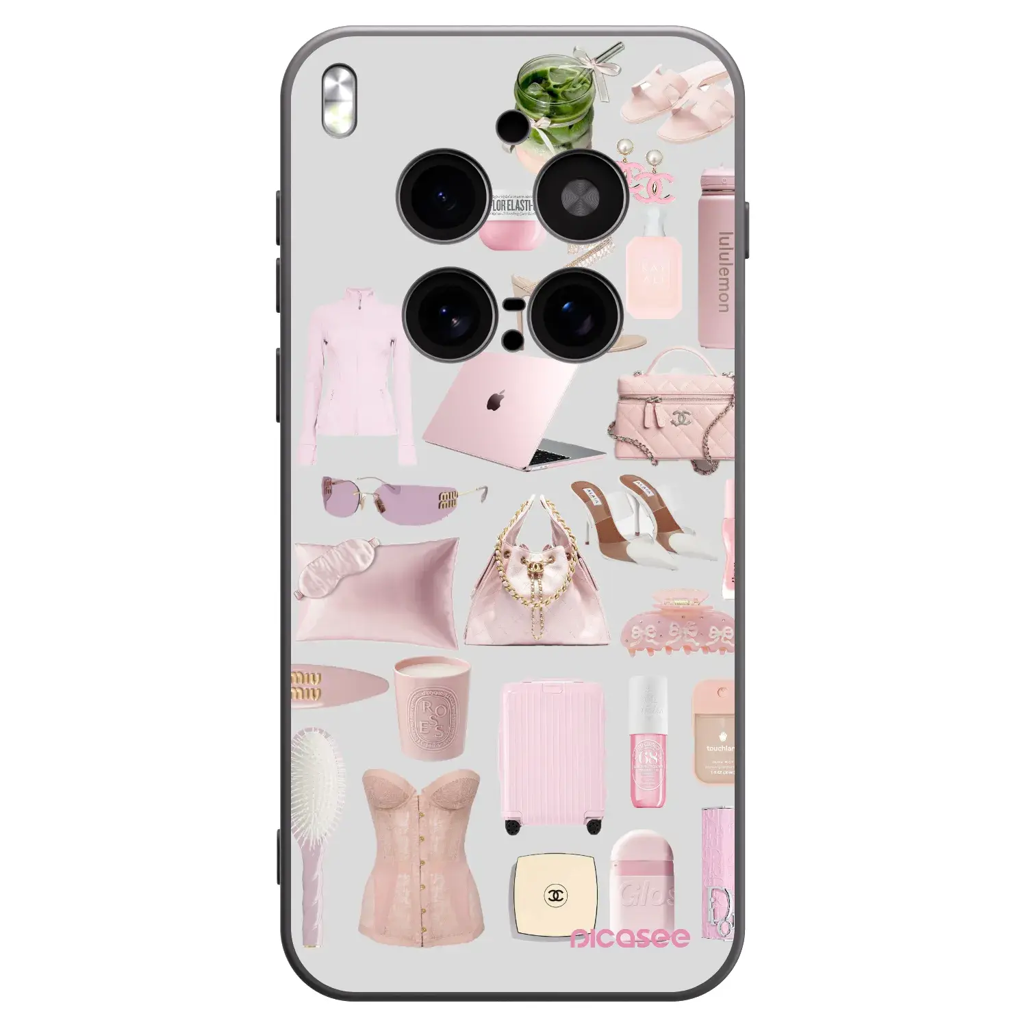 Silikonový černý obal pro Vivo X300 Pro - Glam Babe