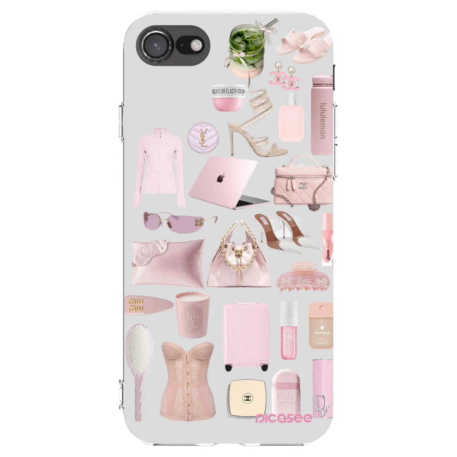 Silikonový průhledný obal pro Apple iPhone SE 2020 - Glam Babe