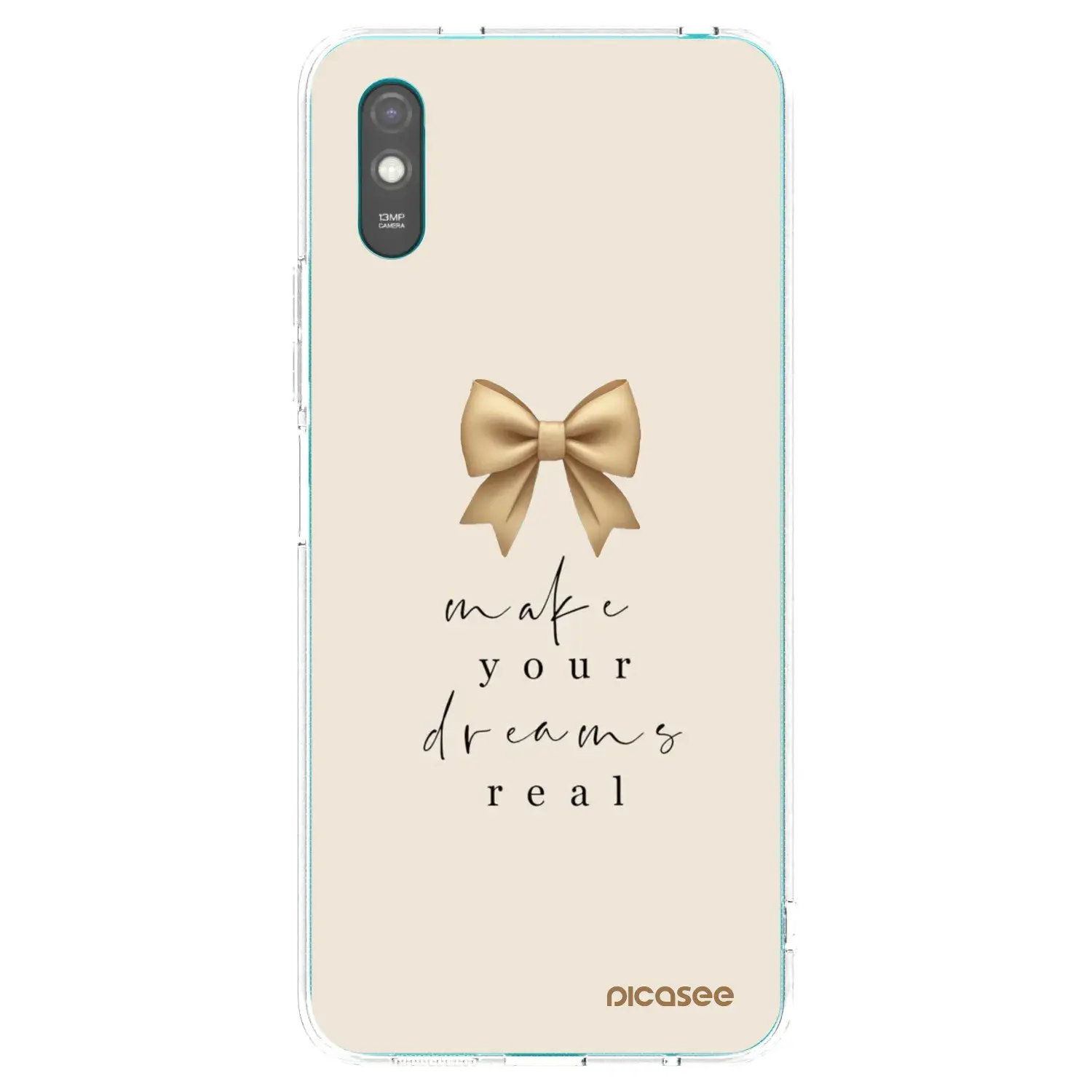 Silikonový průhledný obal pro Xiaomi Redmi 9AT - Golden Dream