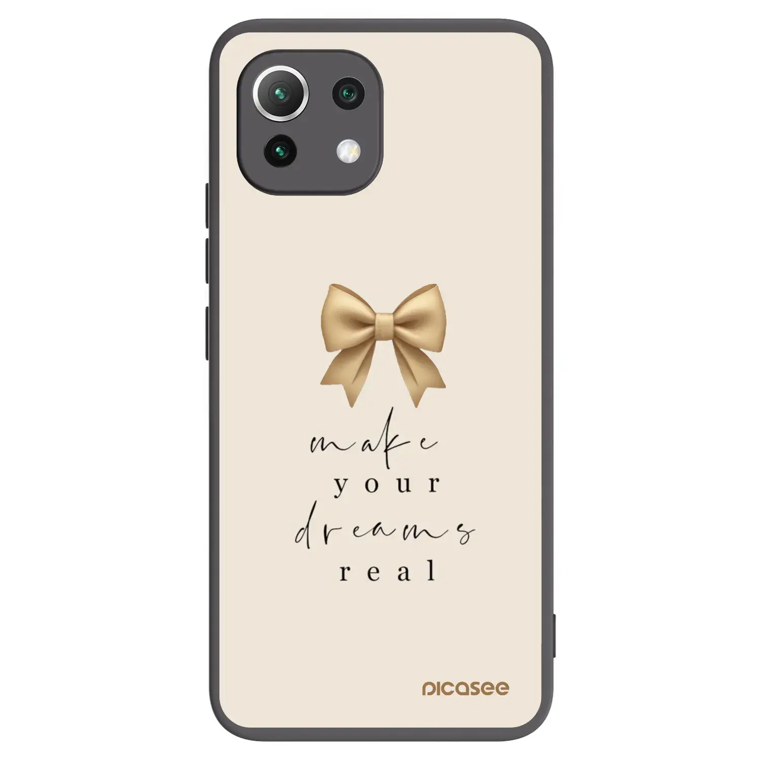 Silikonový černý obal pro Xiaomi 11 Lite 5G NE - Golden Dream