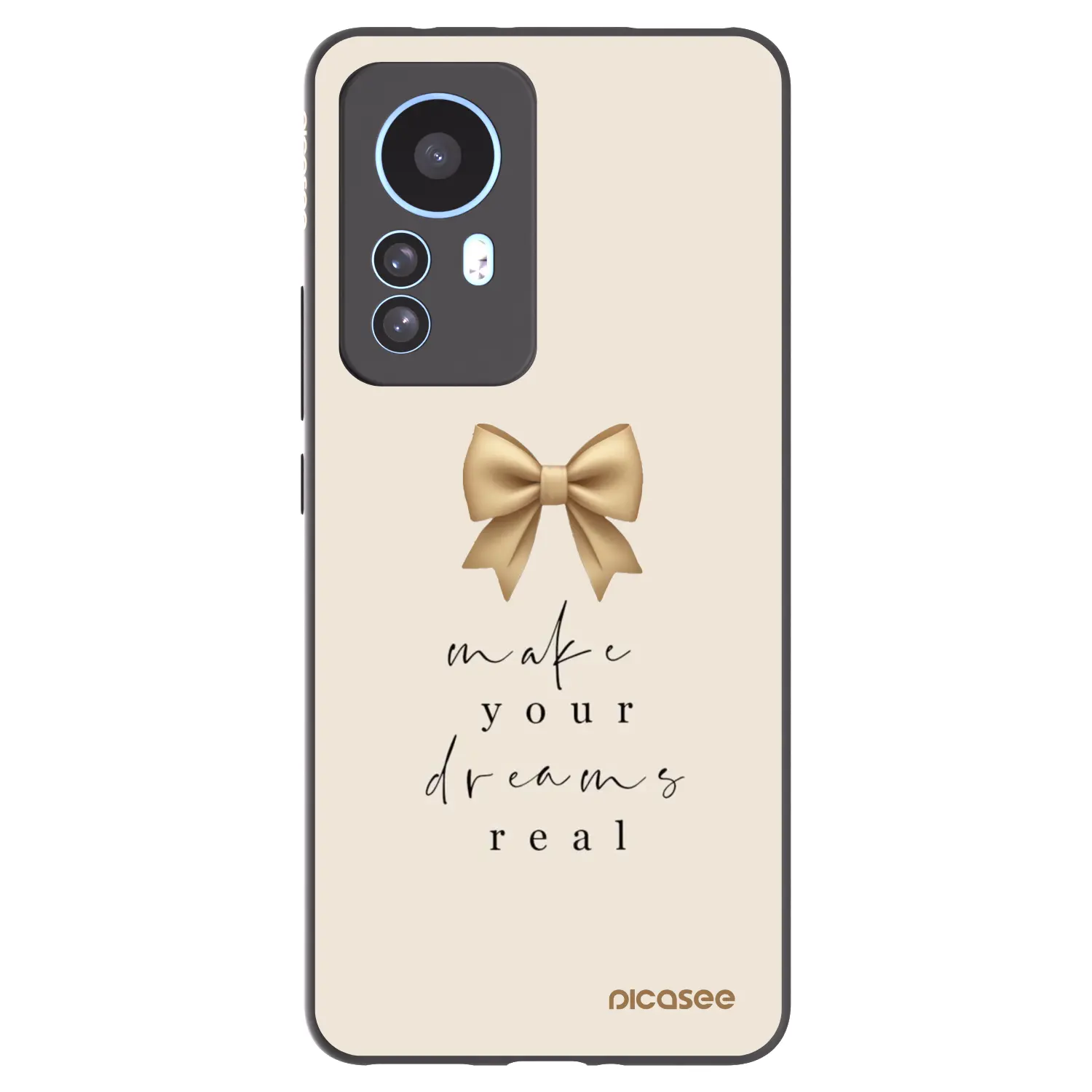 Silikonový černý obal pro Xiaomi 12T Pro - Golden Dream