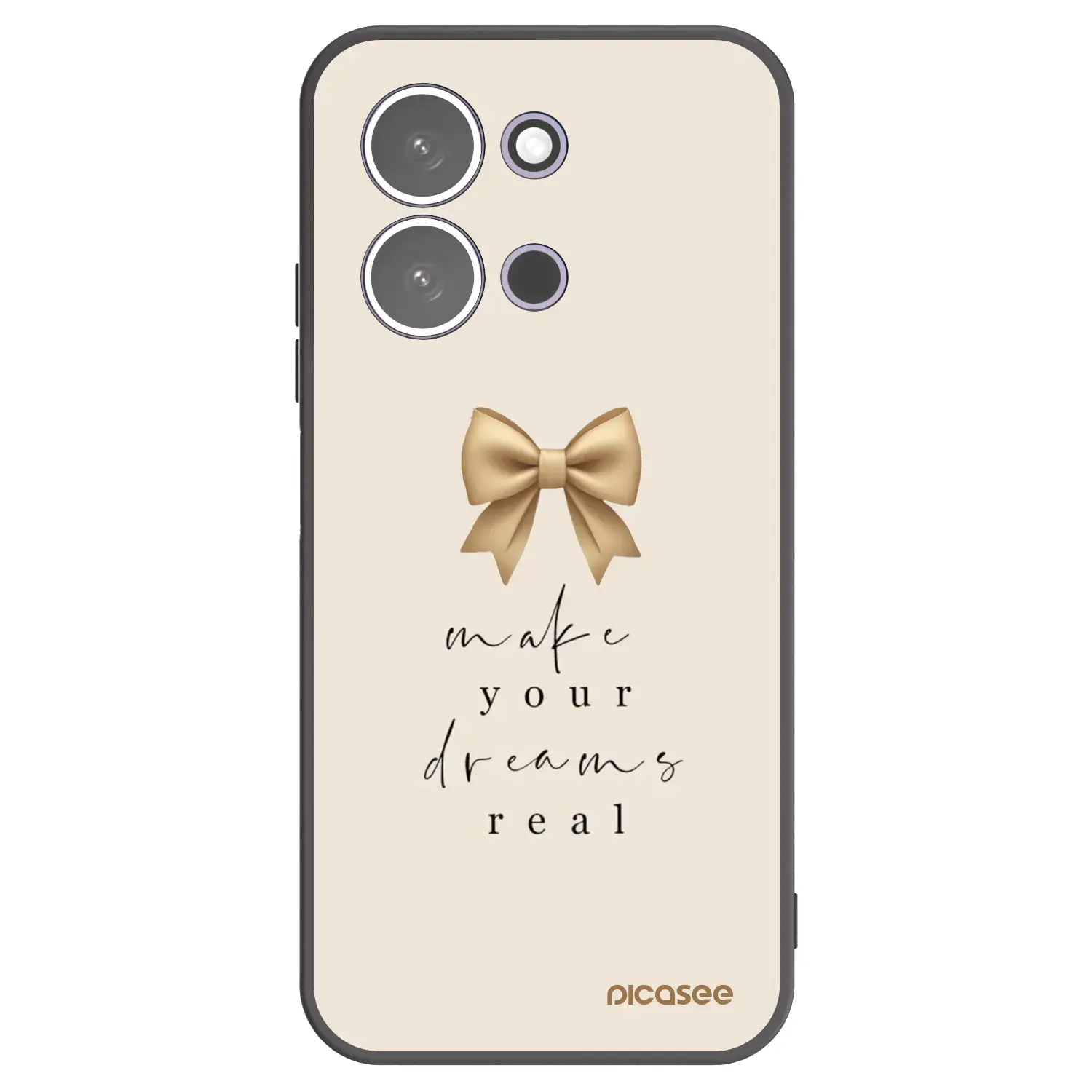 Silikonový černý obal pro Xiaomi Redmi 15C 5G - Golden Dream