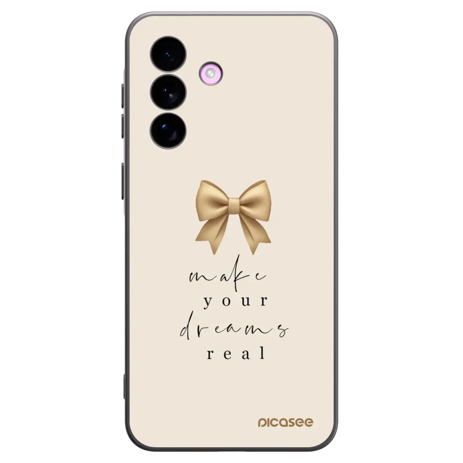 Silikonový černý obal pro Samsung Galaxy A57 5G - Golden Dream