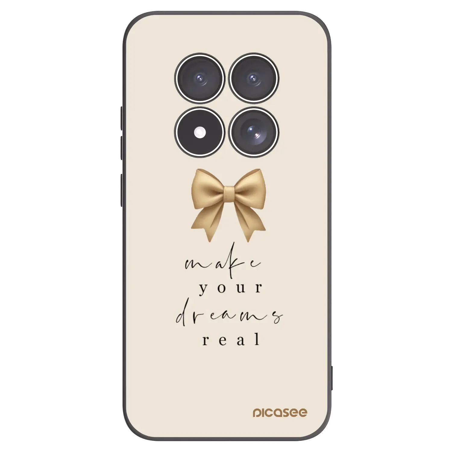 Silikonový černý obal pro Xiaomi Redmi Note 15 Pro 5G - Golden Dream