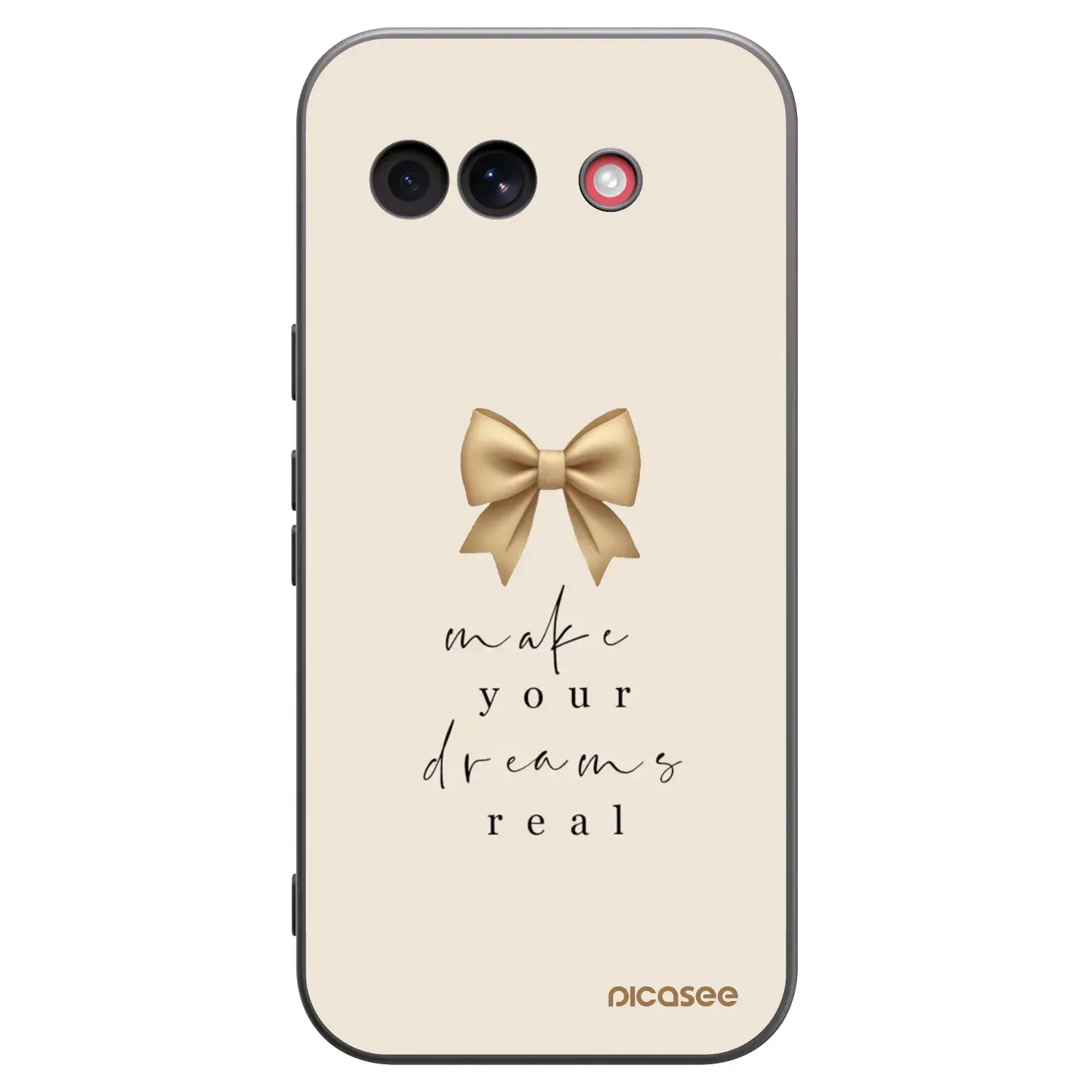 Silikonový černý obal pro Google Pixel 10a - Golden Dream