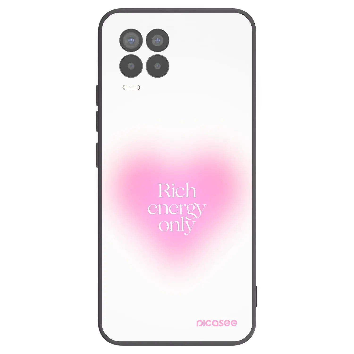 Silikonový černý obal pro Realme 8 Pro - Rich Energy