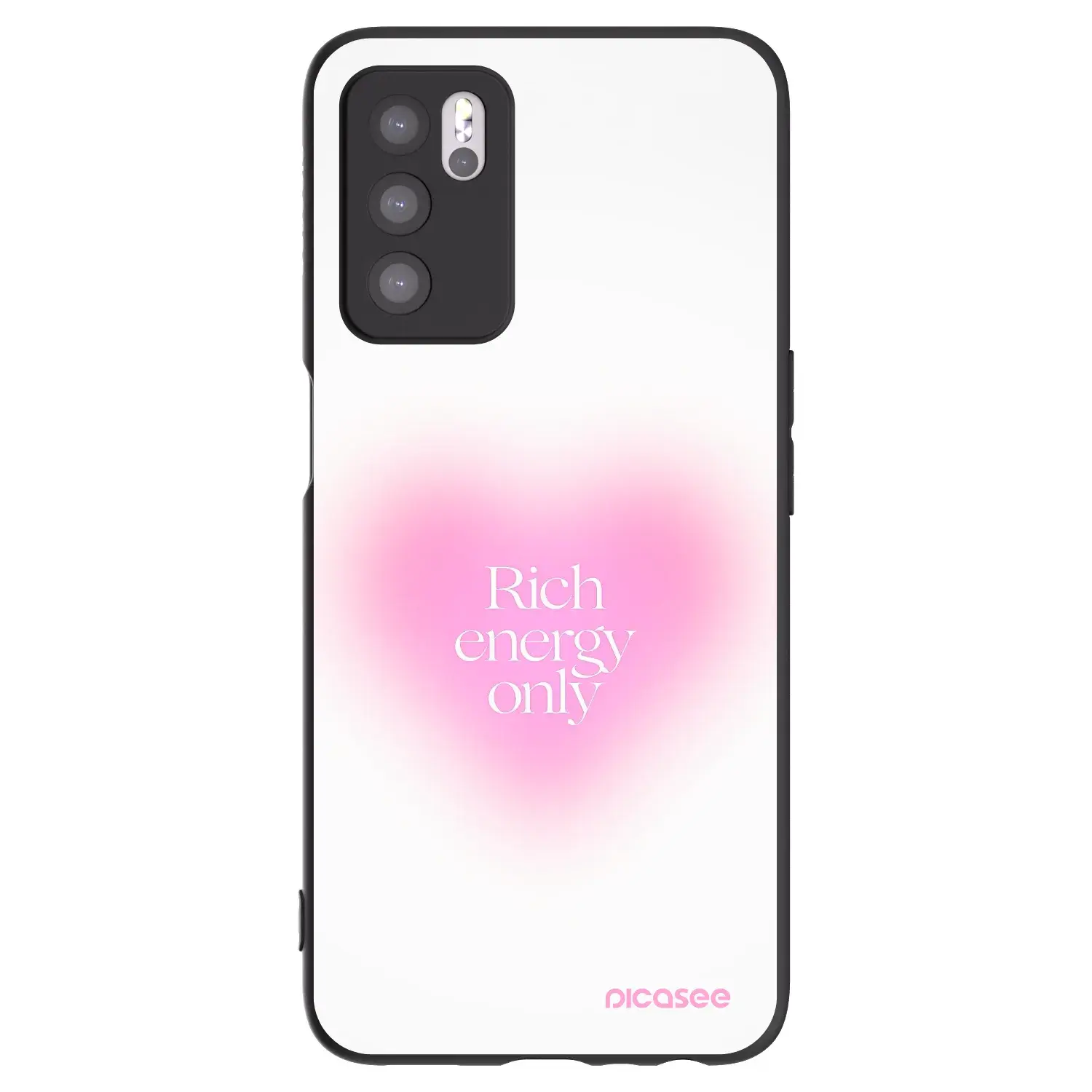Silikonový černý obal pro OPPO A16s - Rich Energy
