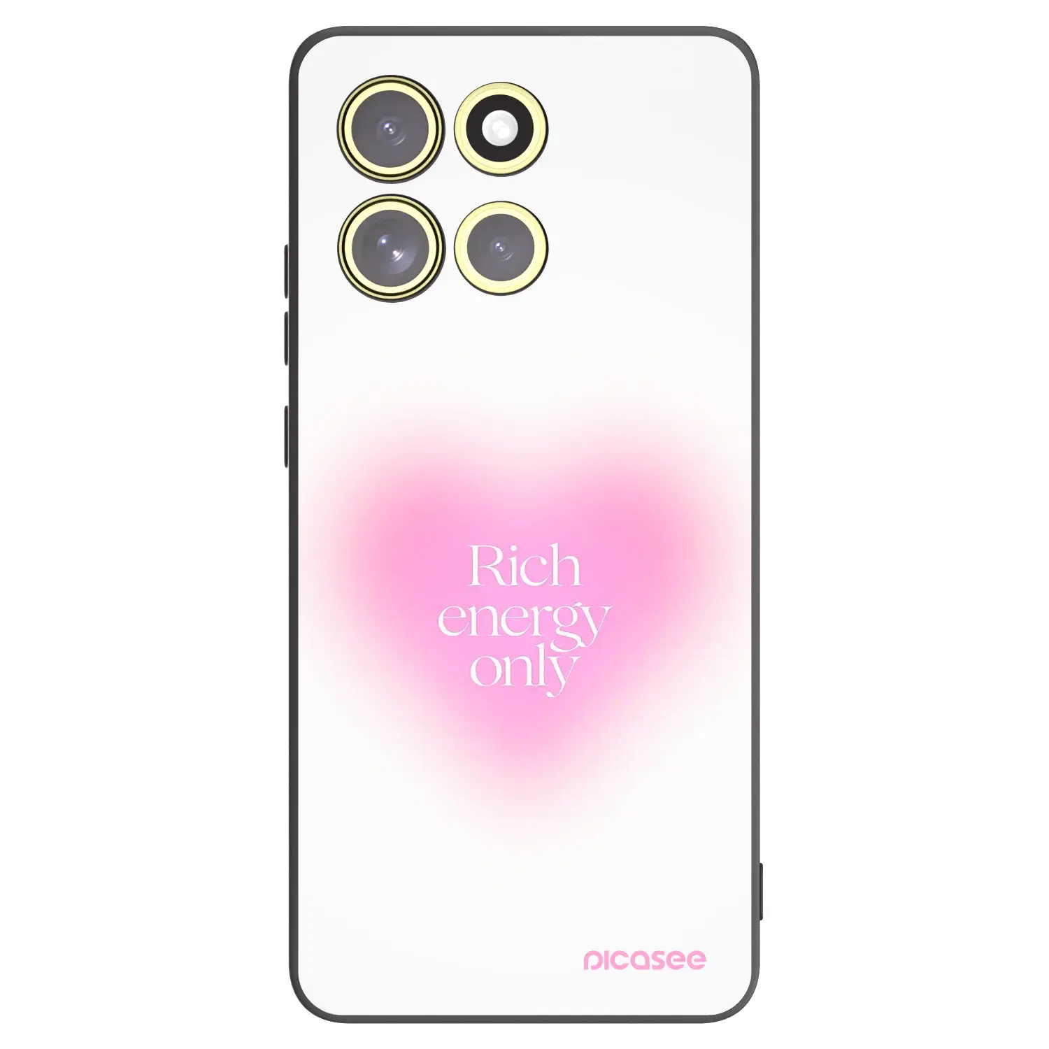 Silikonový černý obal pro Motorola Moto G86 Power 5G - Rich Energy
