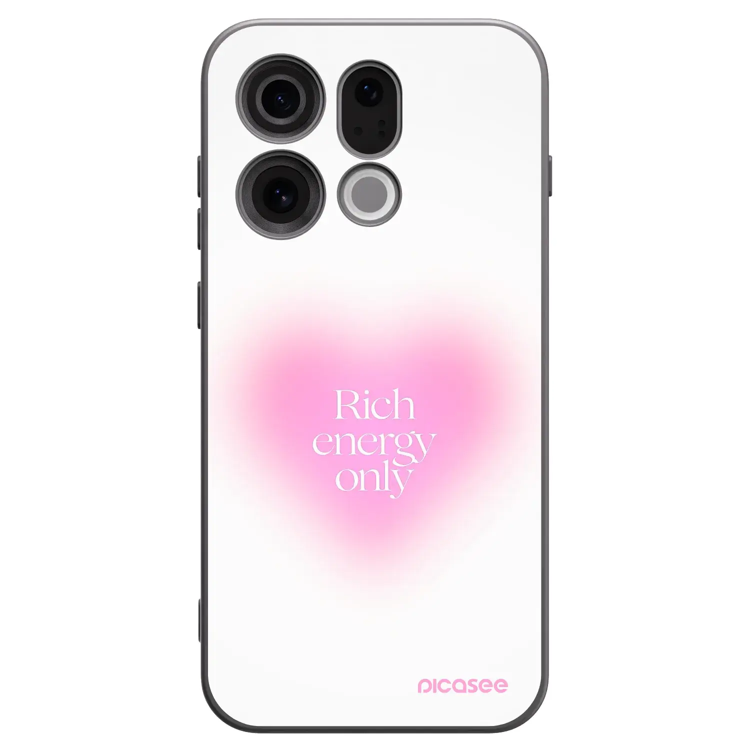 Silikonový černý obal pro OPPO Find X9 - Rich Energy