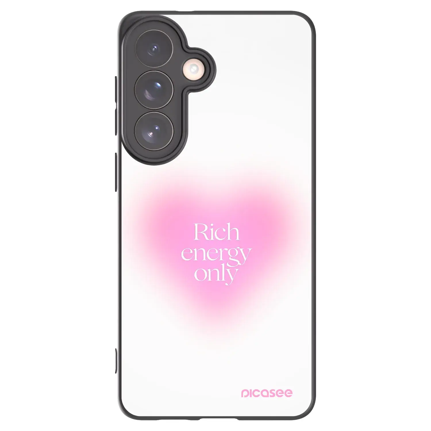 Silikonový černý obal pro Samsung Galaxy S26+ - Rich Energy