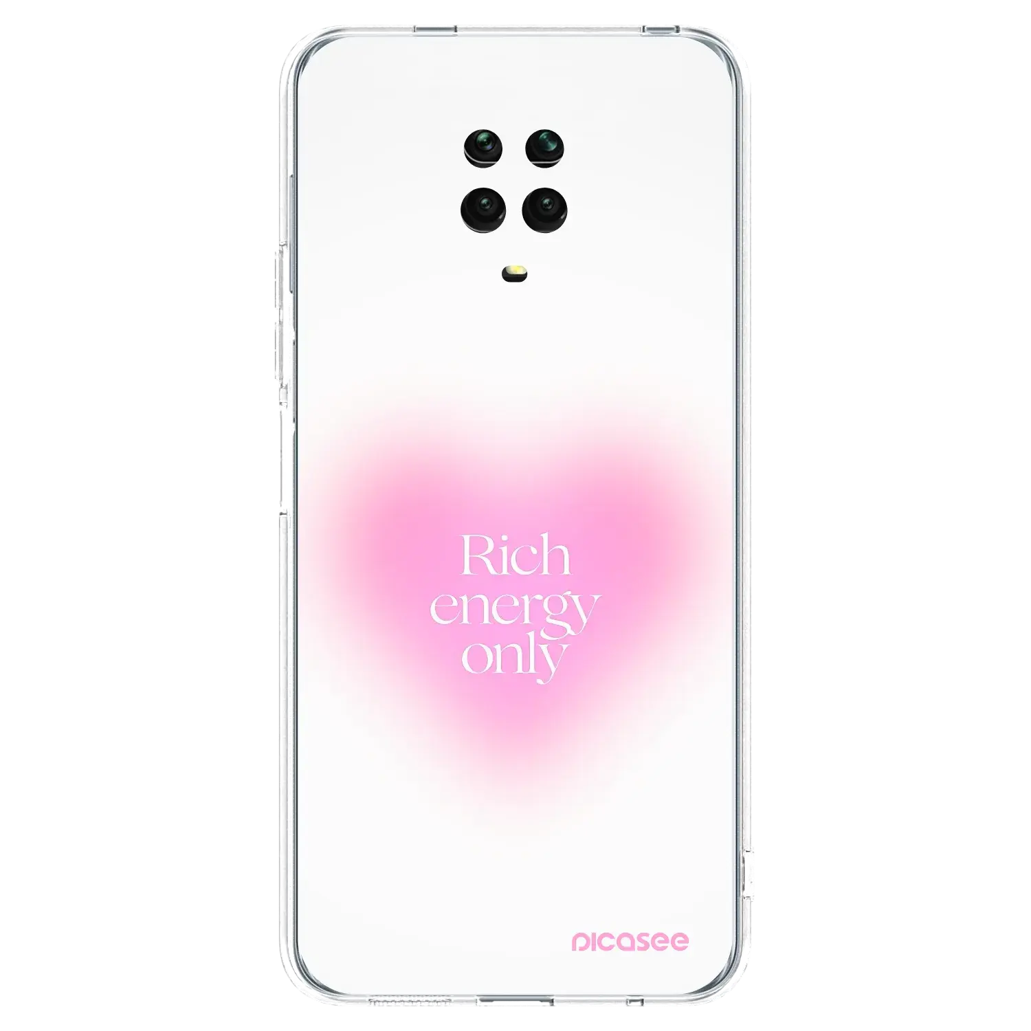 Silikonový průhledný obal pro Xiaomi Redmi Note 9S - Rich Energy
