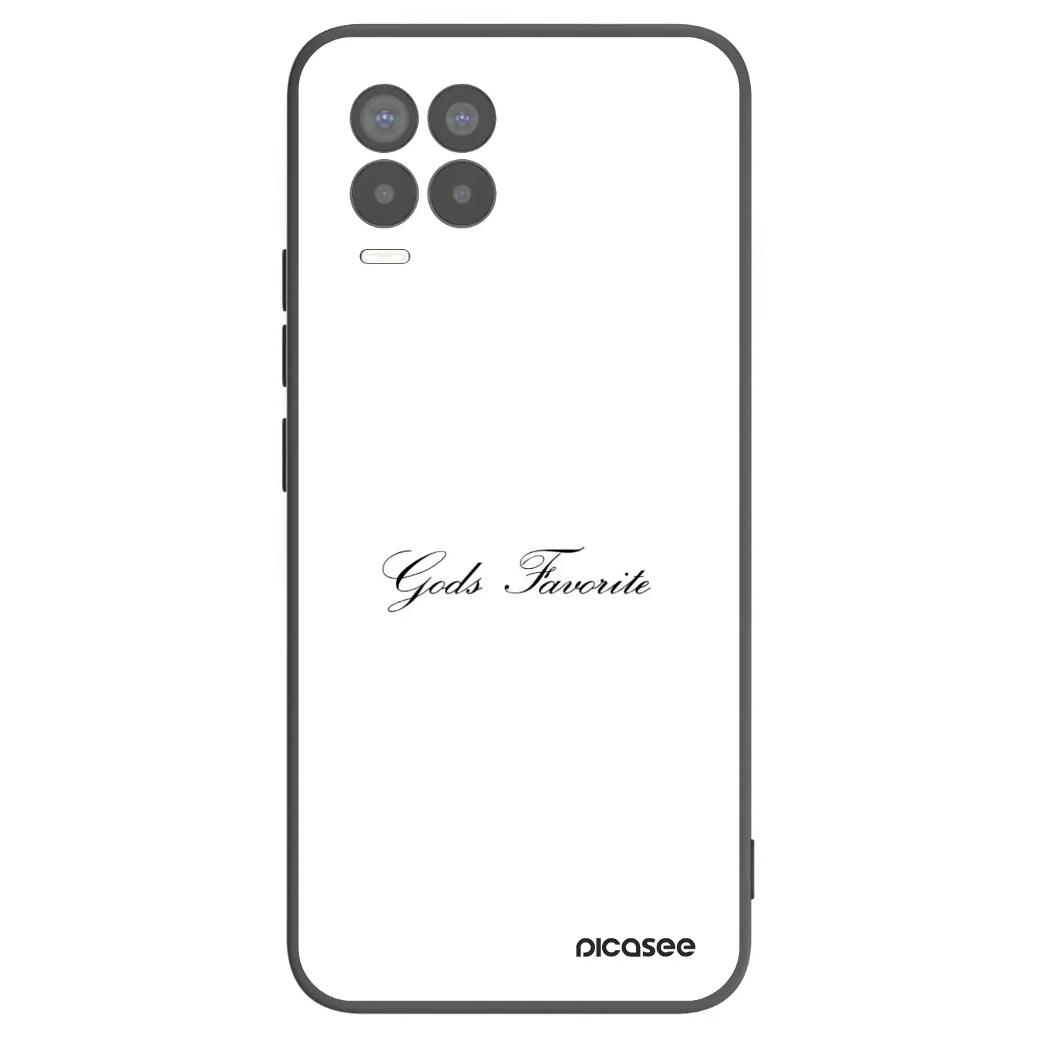 Silikonový černý obal pro Realme 8 Pro - Gods Favorite