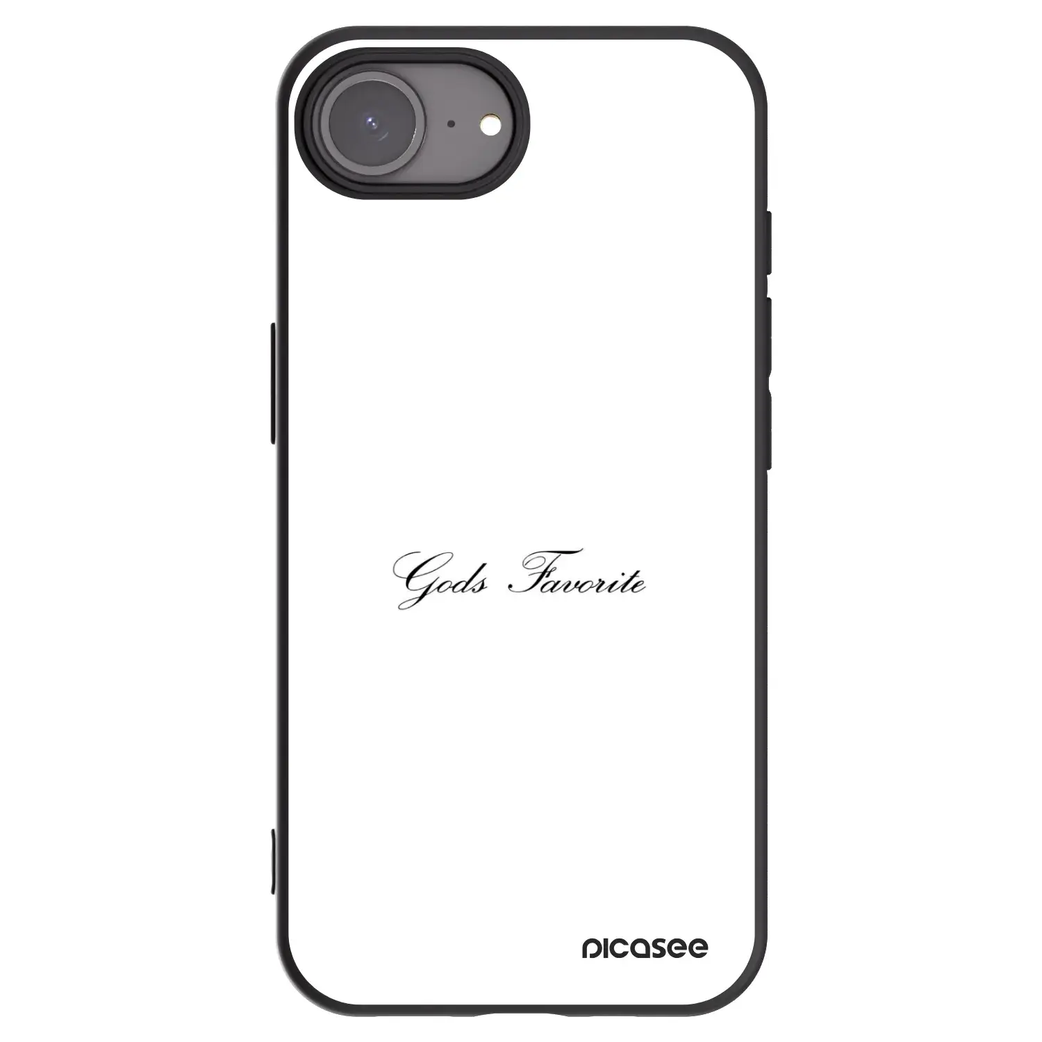 Silikonový černý obal pro Apple iPhone 17e - Gods Favorite