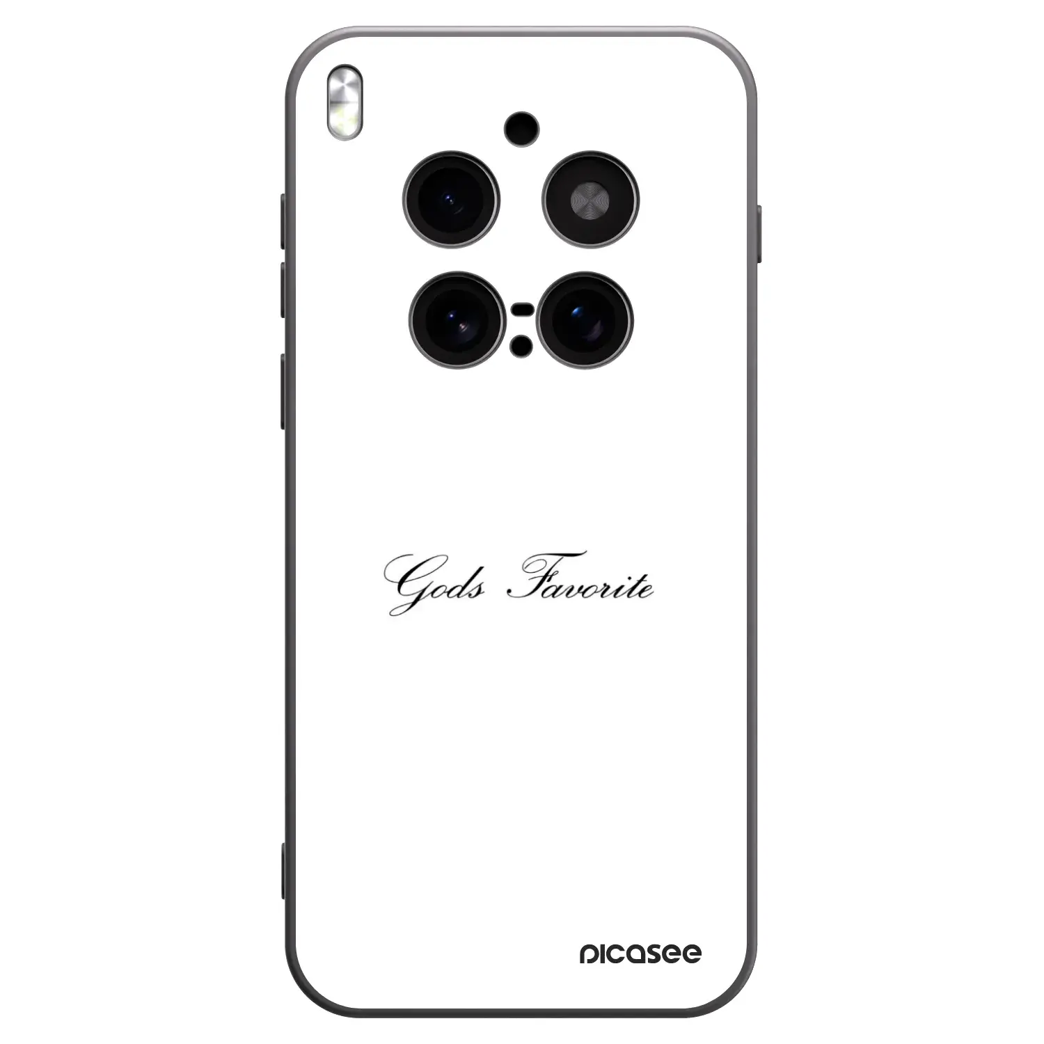 Silikonový černý obal pro Vivo X300 Pro - Gods Favorite