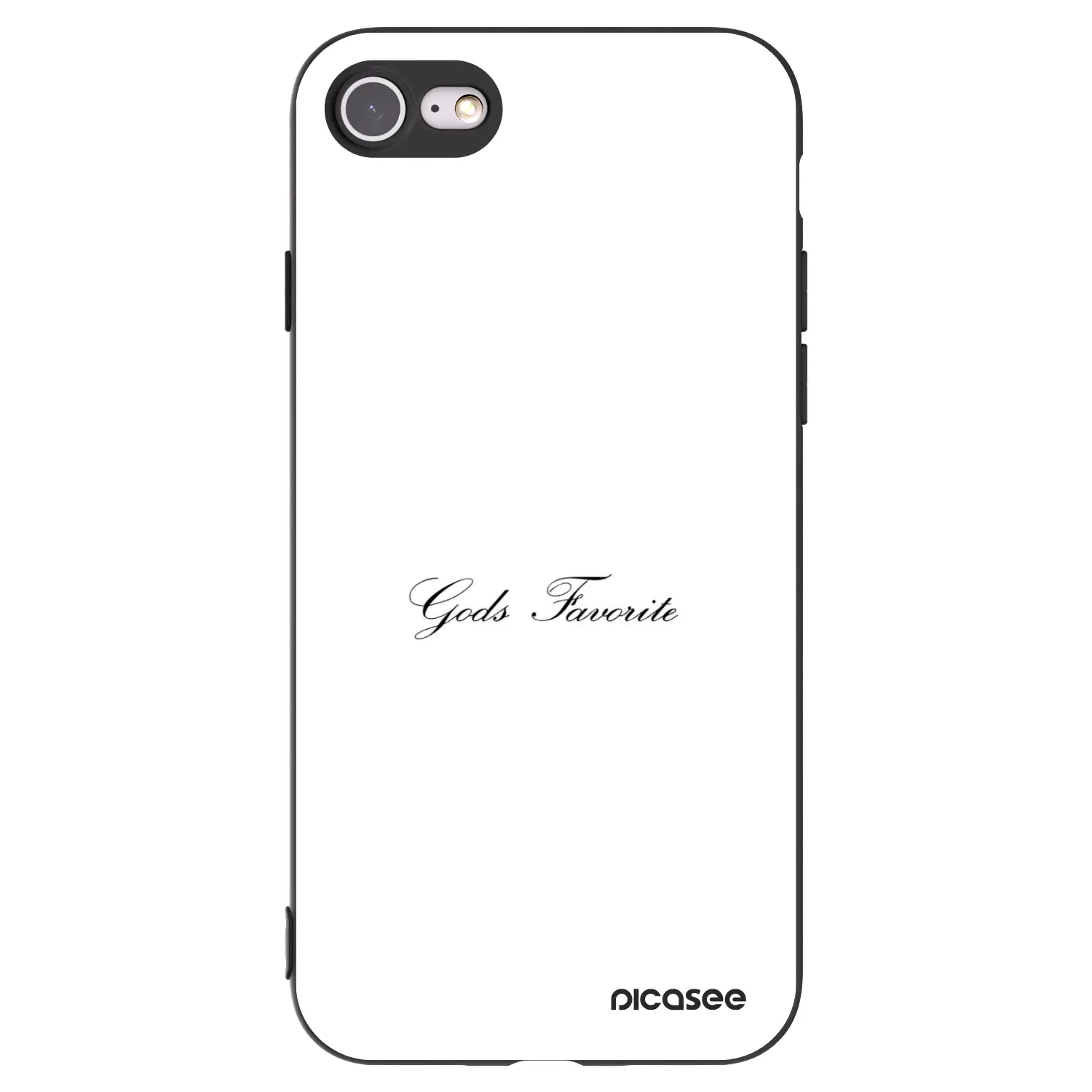 Silikonový černý obal pro Apple iPhone SE 2020 - Gods Favorite