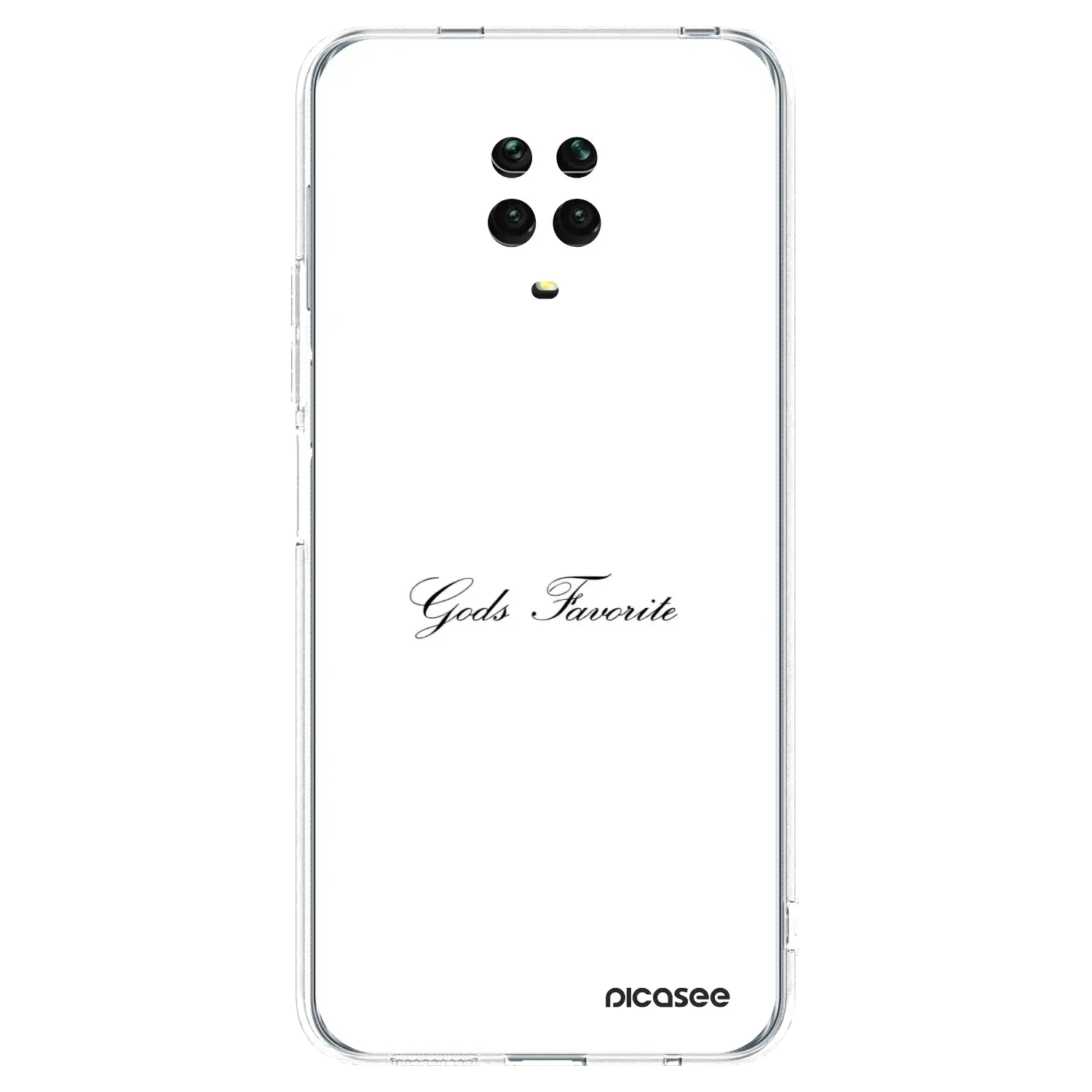 Silikonový průhledný obal pro Xiaomi Redmi Note 9S - Gods Favorite