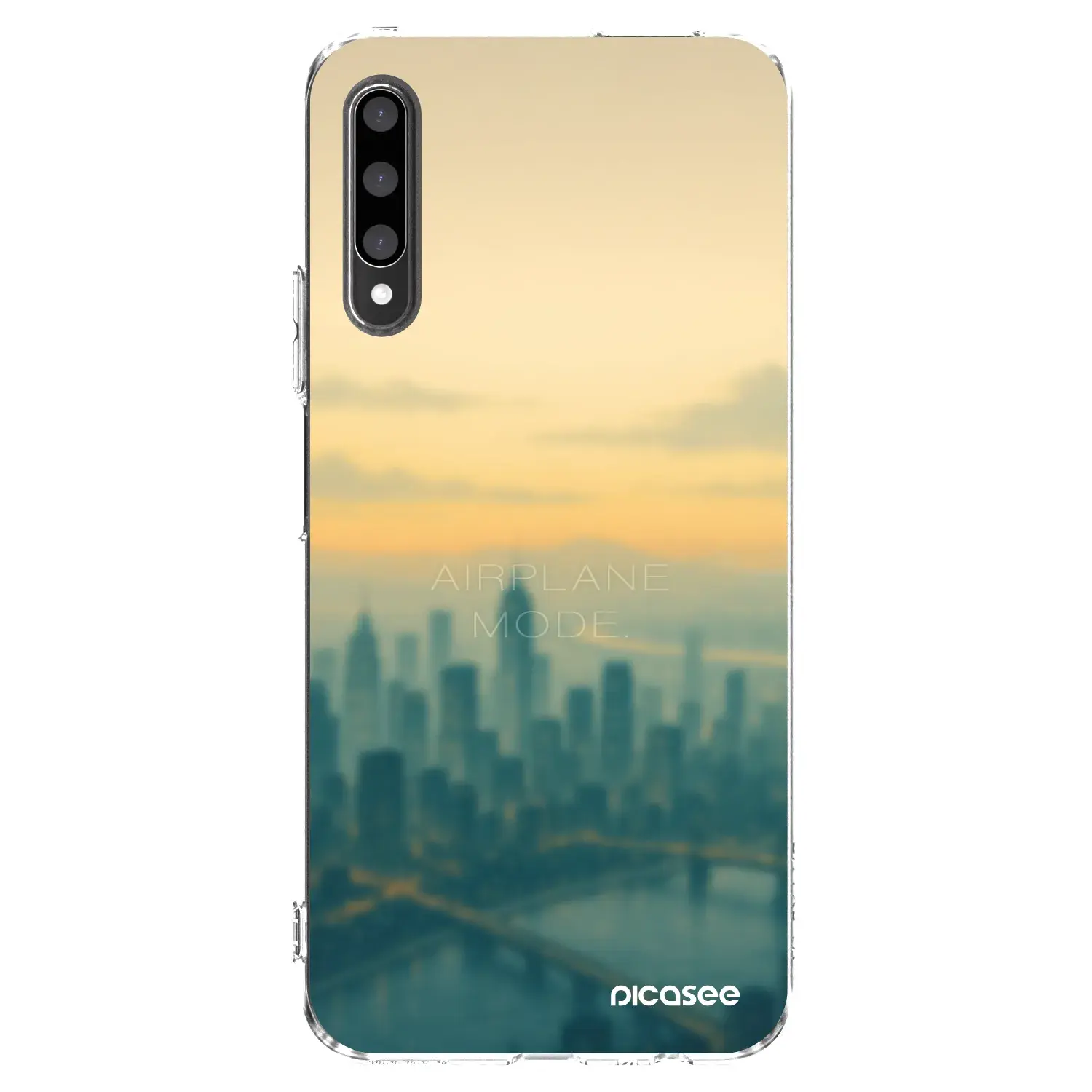 Silikonový průhledný obal pro Honor 9X Pro - Airplane mode