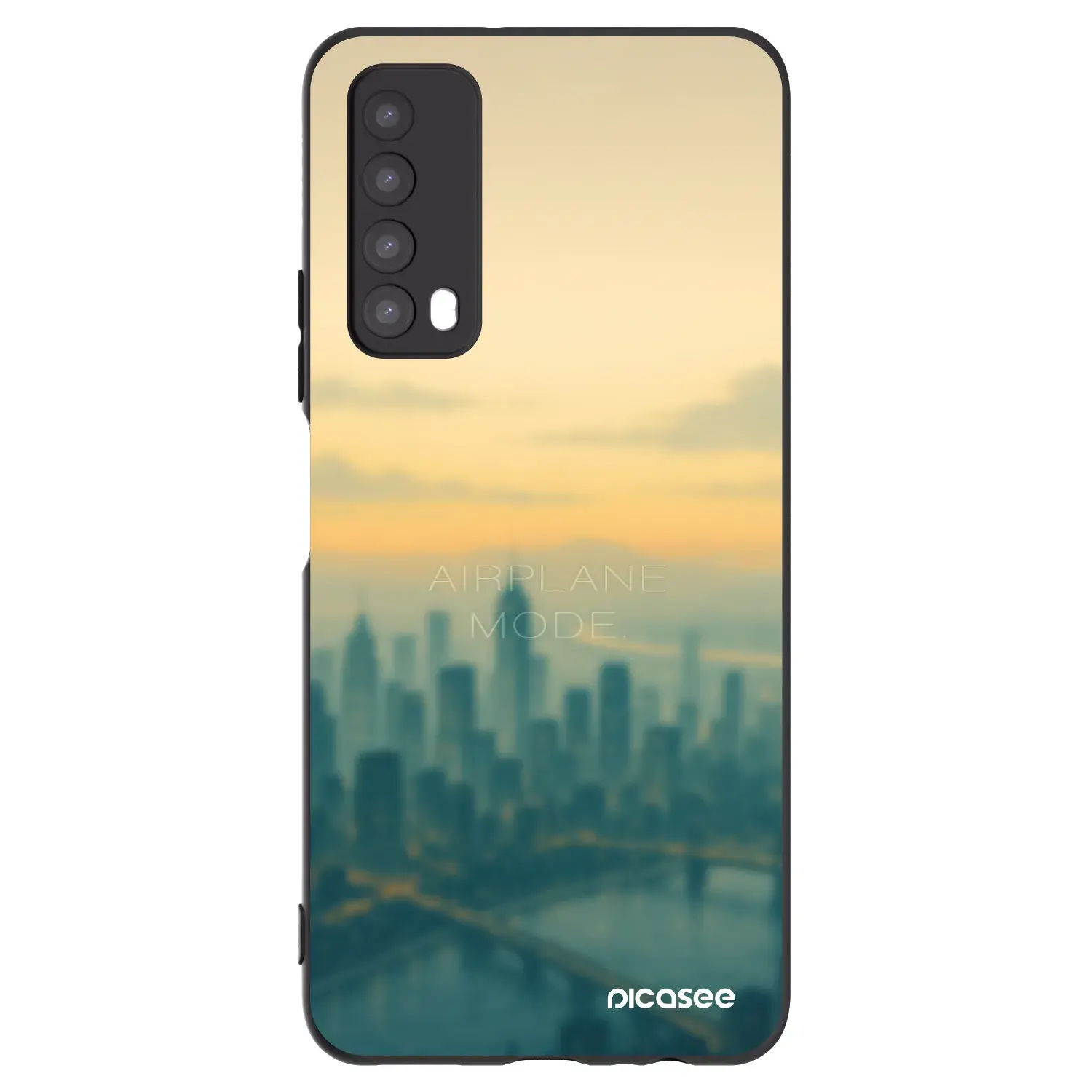 Silikonový černý obal pro Huawei P Smart 2021 - Airplane mode