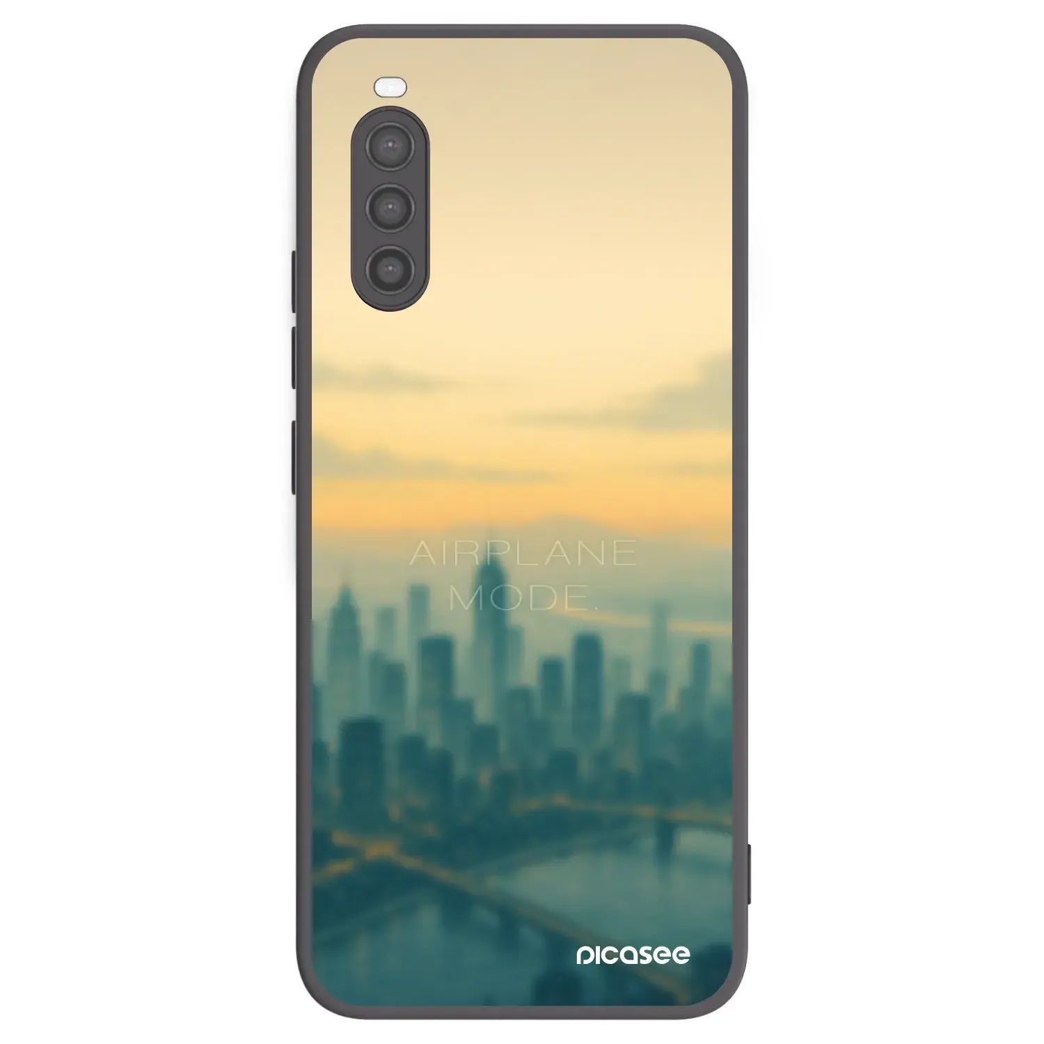 Silikonový černý obal pro Sony Xperia 10 II - Airplane mode