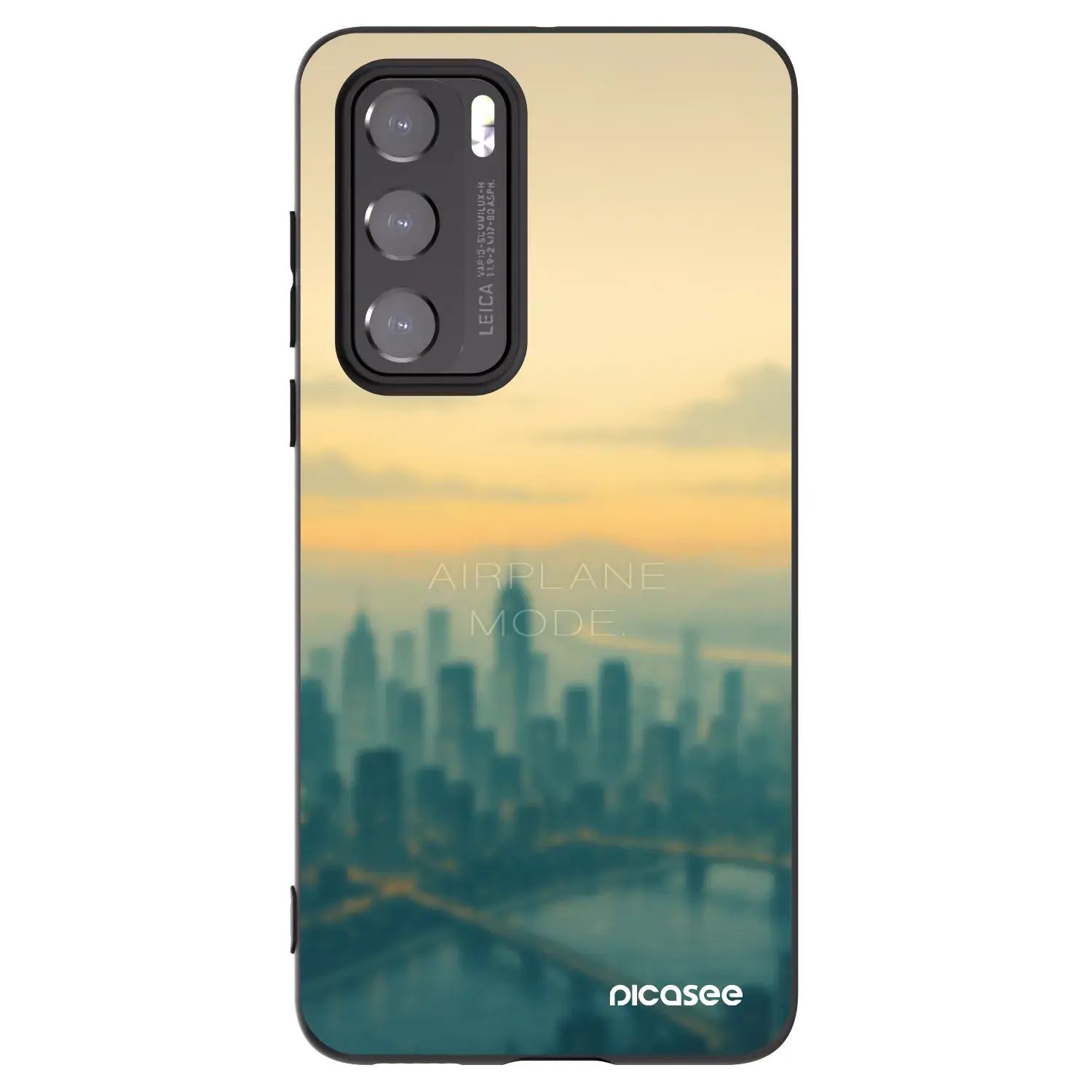 Silikonový černý obal pro Huawei P40 - Airplane mode