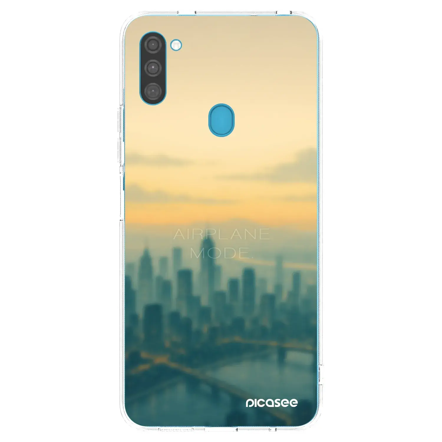 Silikonový průhledný obal pro Samsung Galaxy M11 - Airplane mode