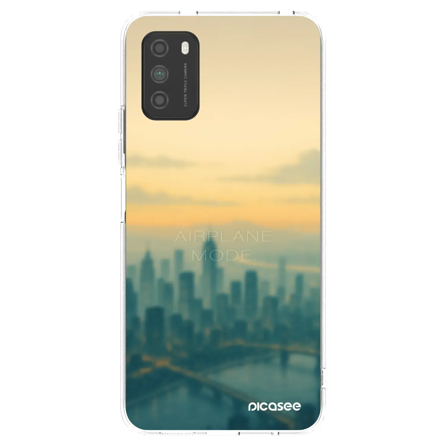Silikonový průhledný obal pro Xiaomi Poco M3 - Airplane mode