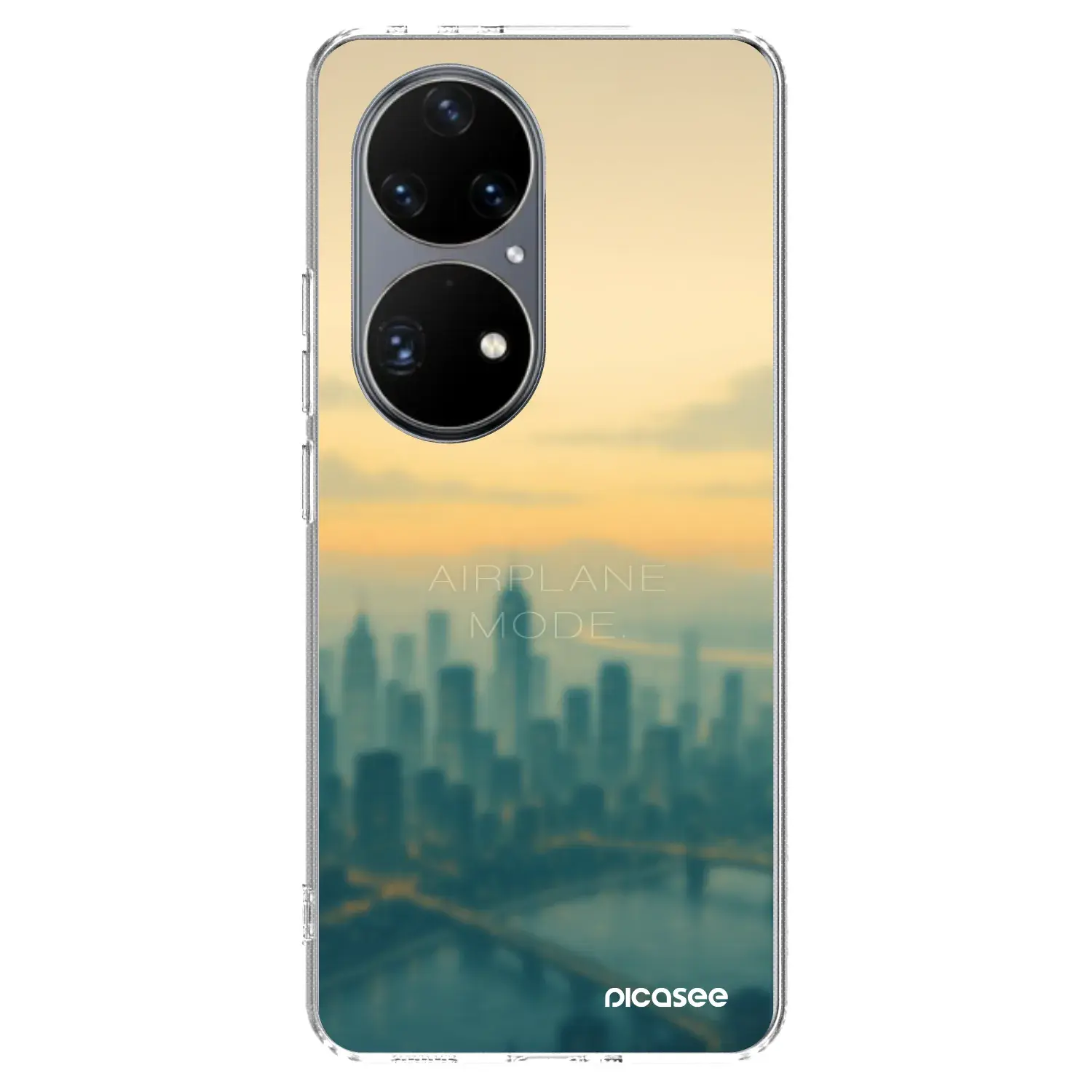 Silikonový průhledný obal pro Huawei P50 - Airplane mode