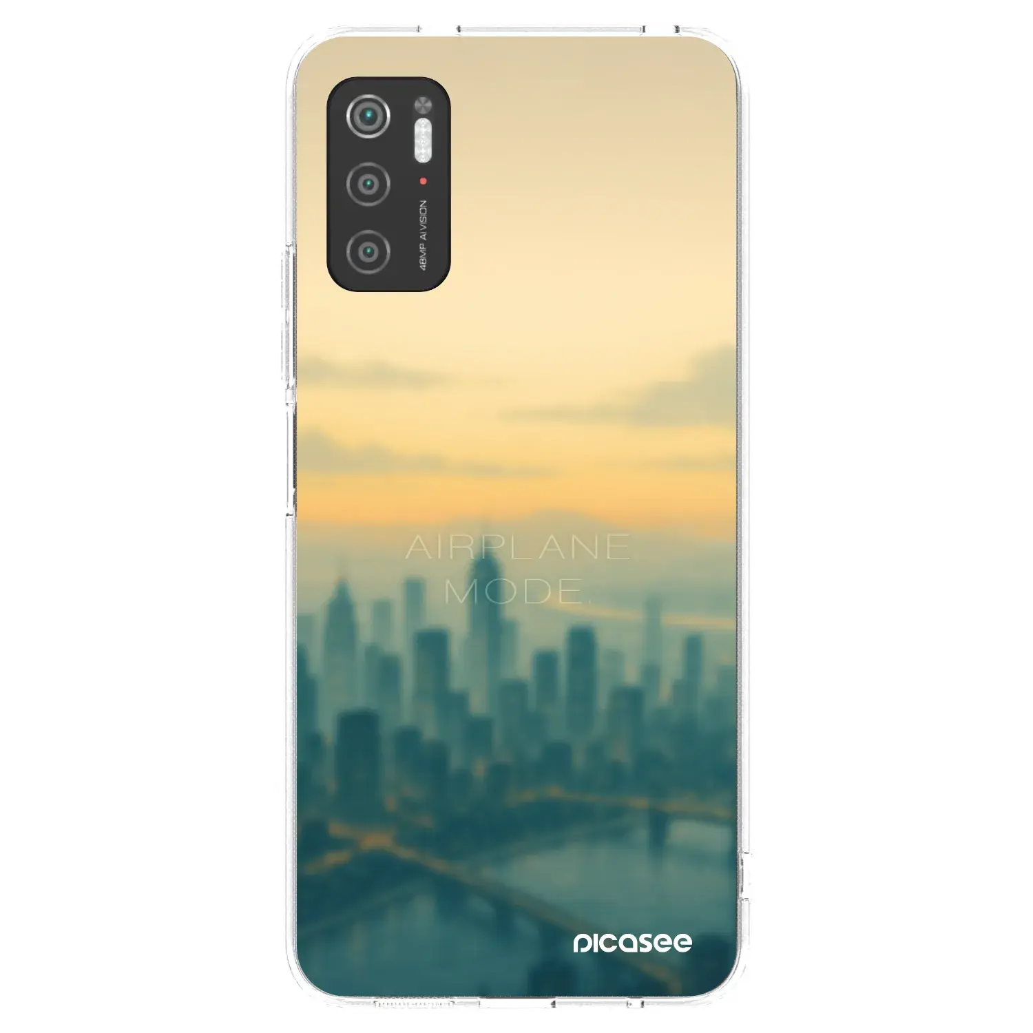 Silikonový průhledný obal pro Xiaomi Poco M3 Pro 5G - Airplane mode