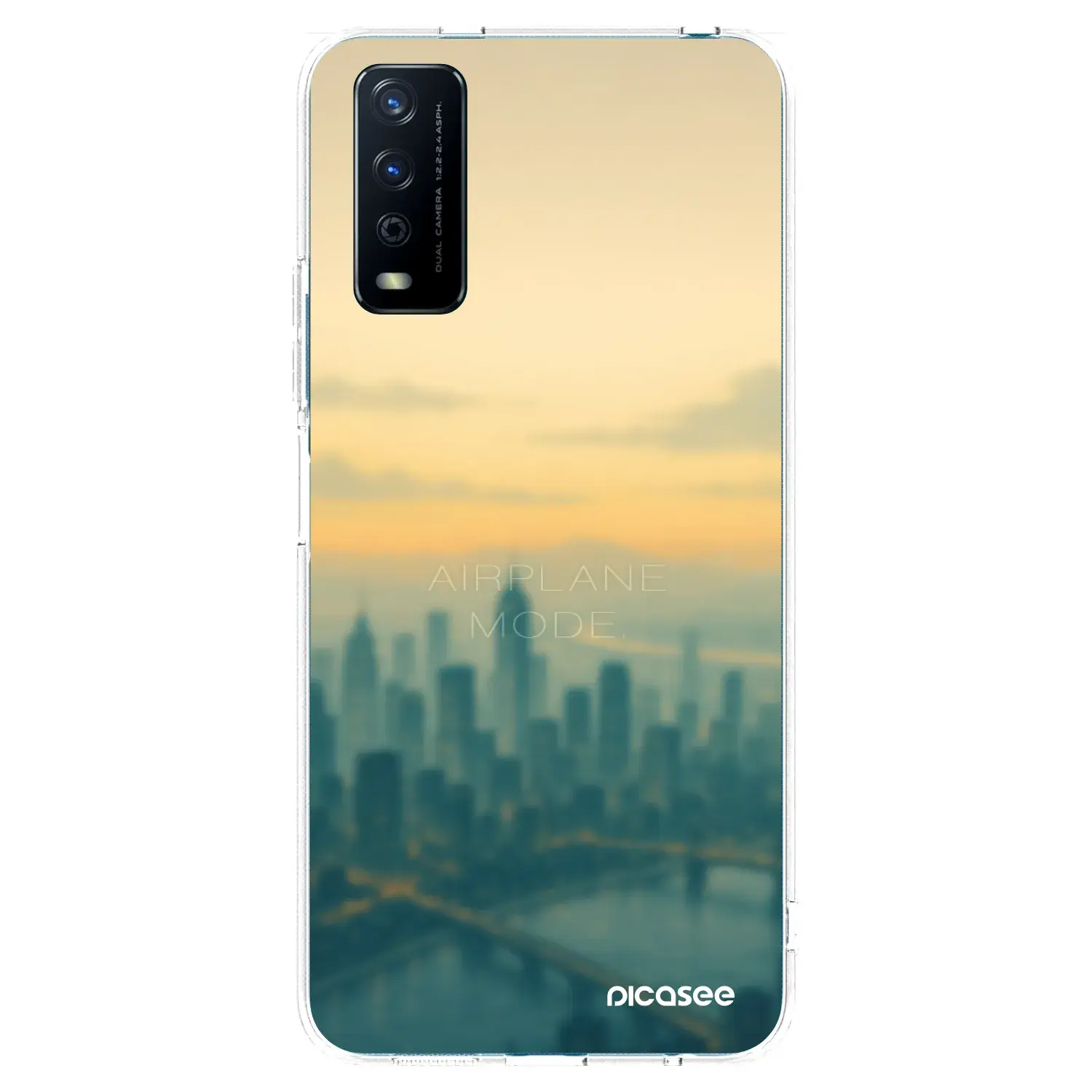 Silikonový průhledný obal pro Vivo Y11s - Airplane mode