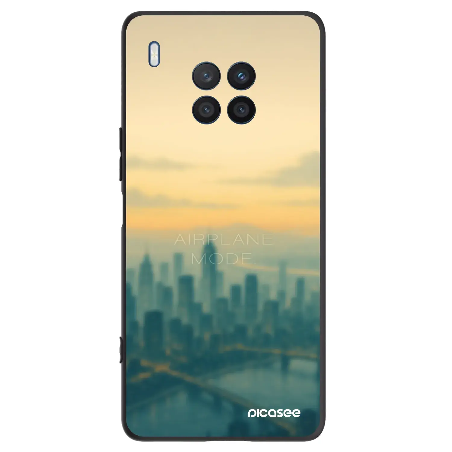 Silikonový černý obal pro Honor 50 Lite - Airplane mode