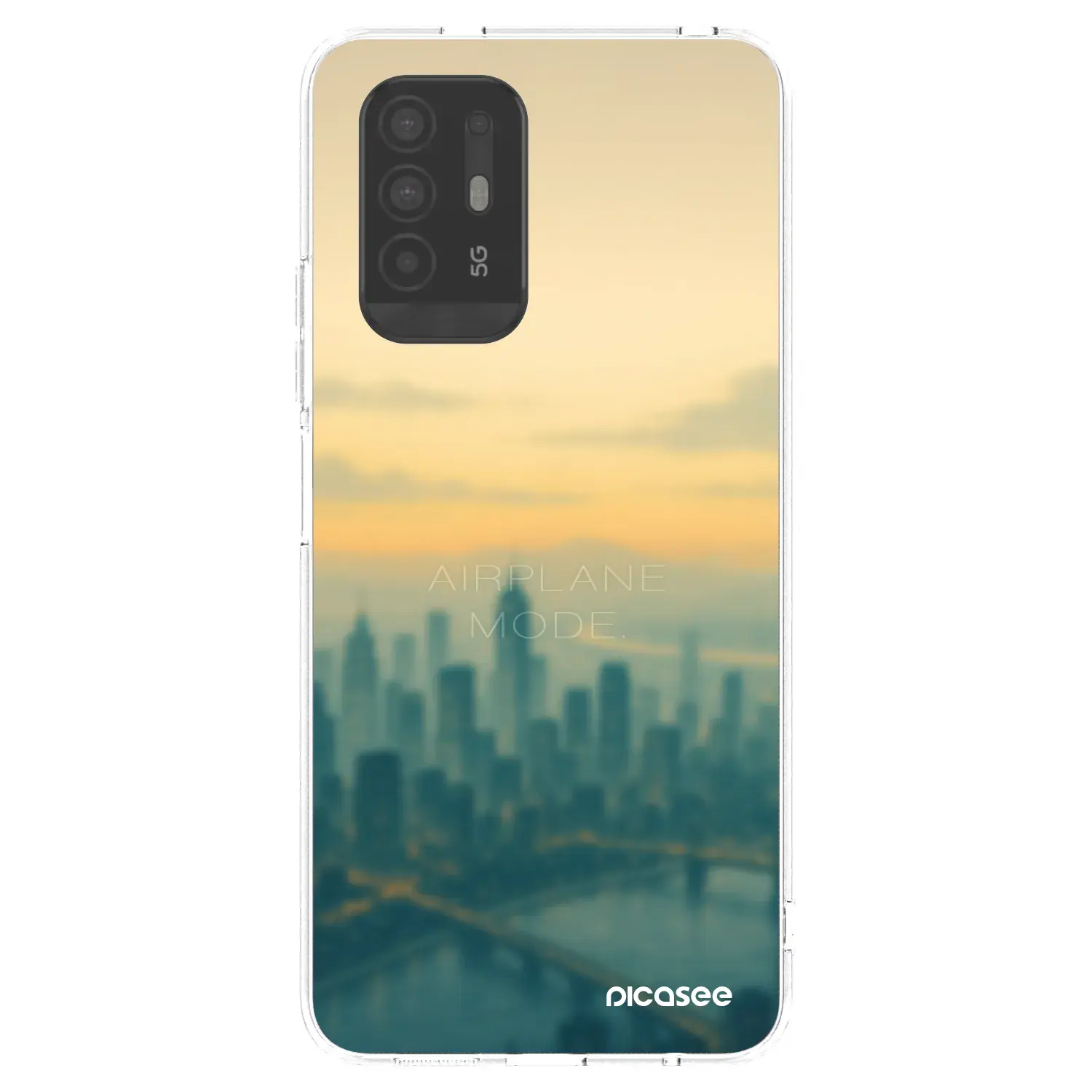 Silikonový průhledný obal pro OPPO A94 5G - Airplane mode