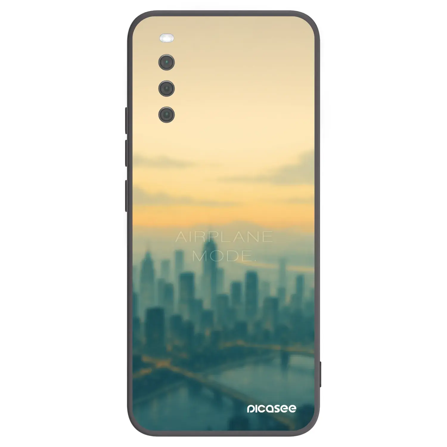 Silikonový černý obal pro Sony Xperia 10 III - Airplane mode