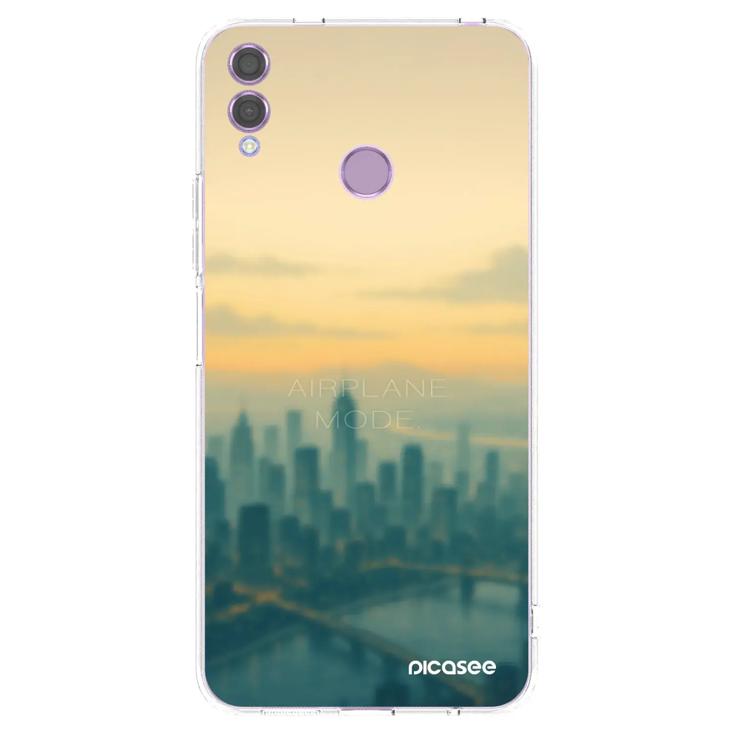 Silikonový průhledný obal pro Honor 8X - Airplane mode