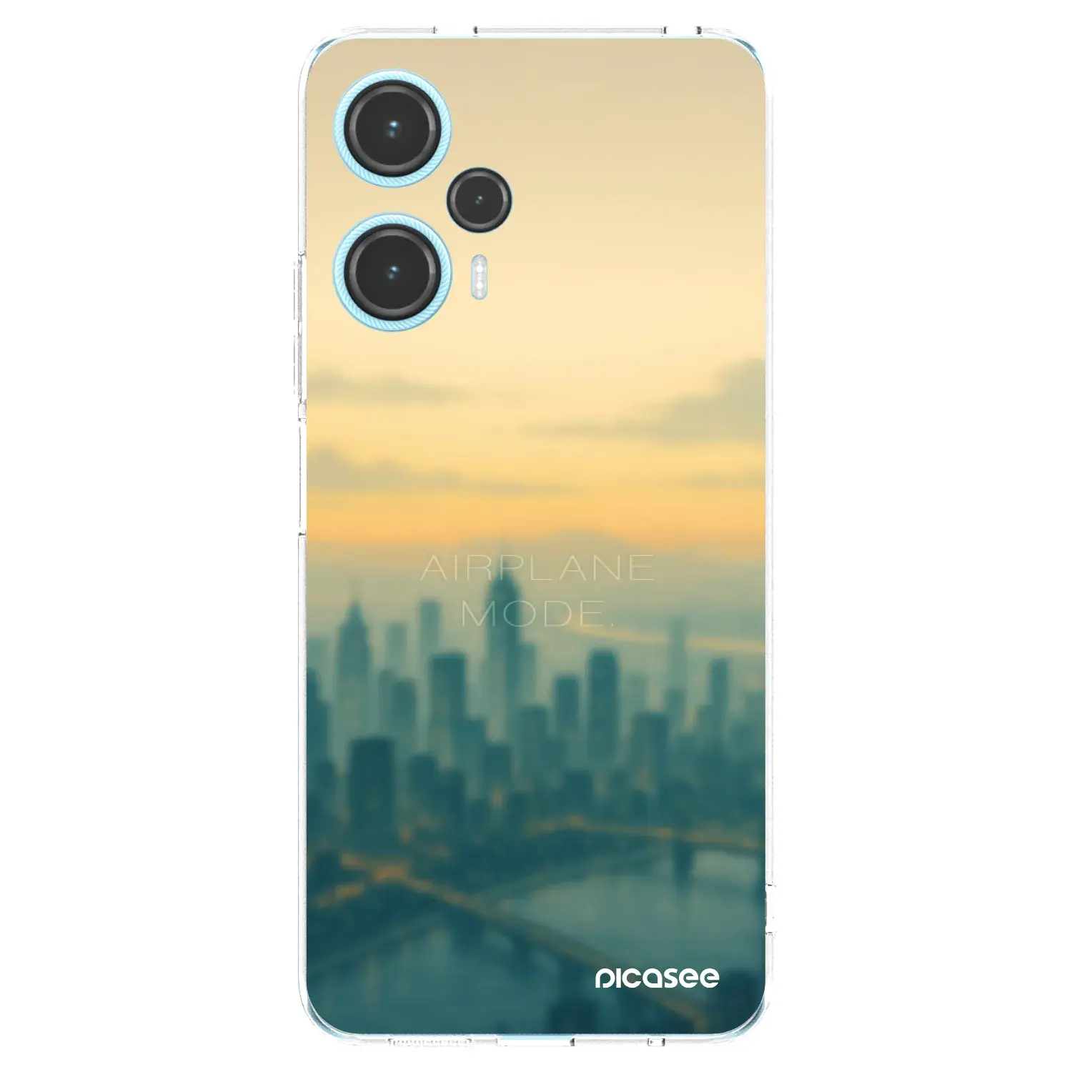 Silikonový průhledný obal pro Xiaomi Poco F5 - Airplane mode