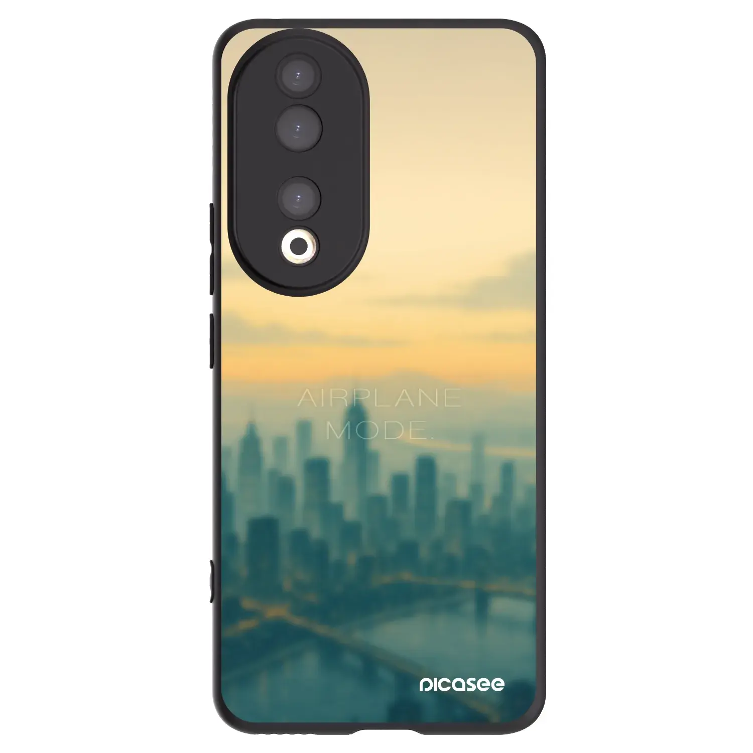 Silikonový černý obal pro Honor 90 5G - Airplane mode