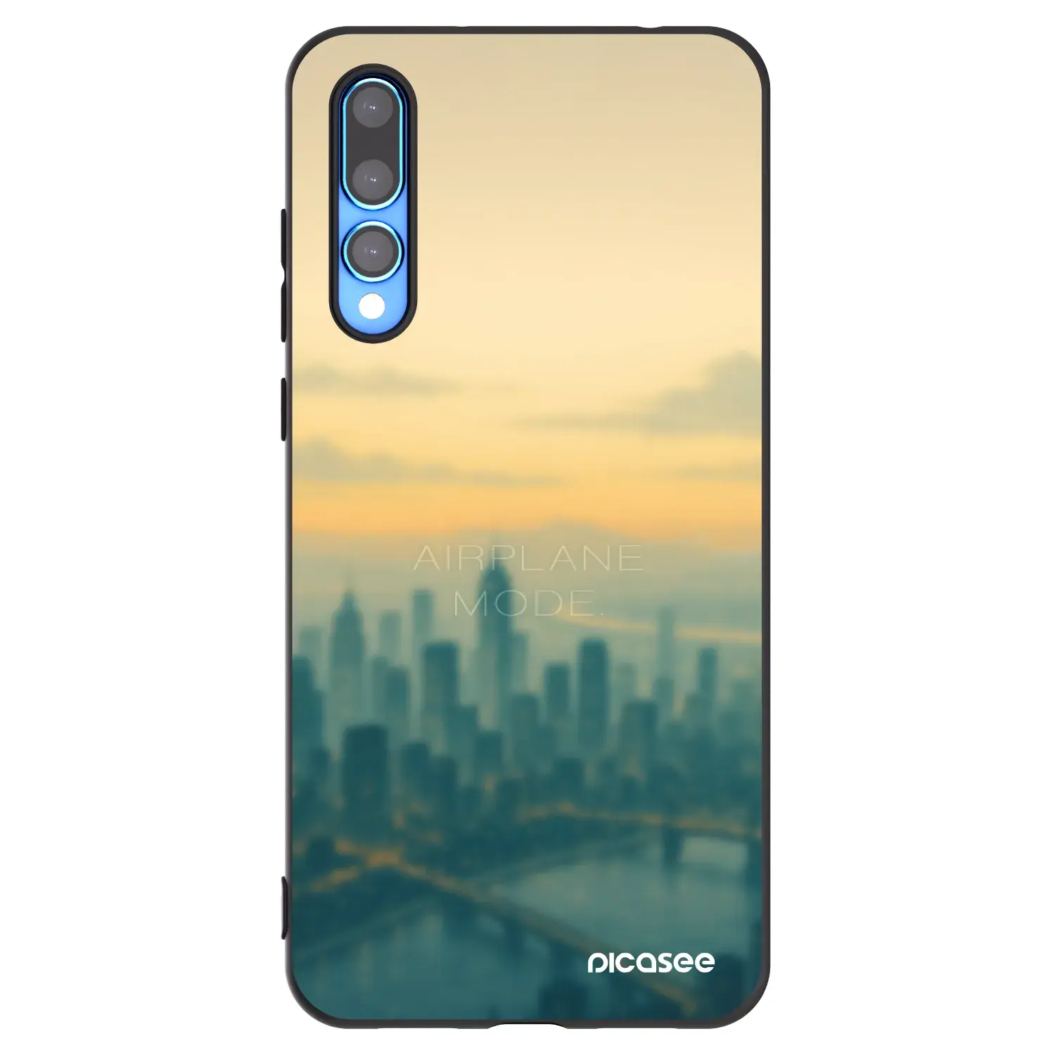 Silikonový černý obal pro Huawei P20 Pro - Airplane mode