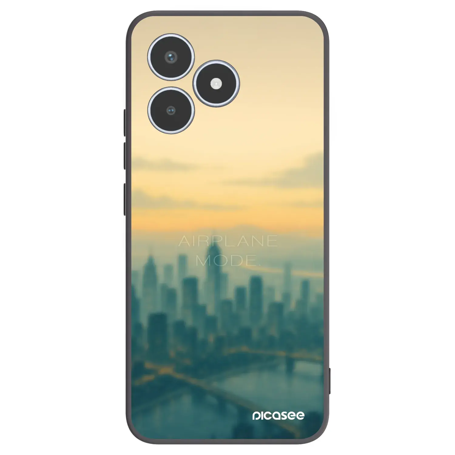 Silikonový černý obal pro Realme C53 - Airplane mode