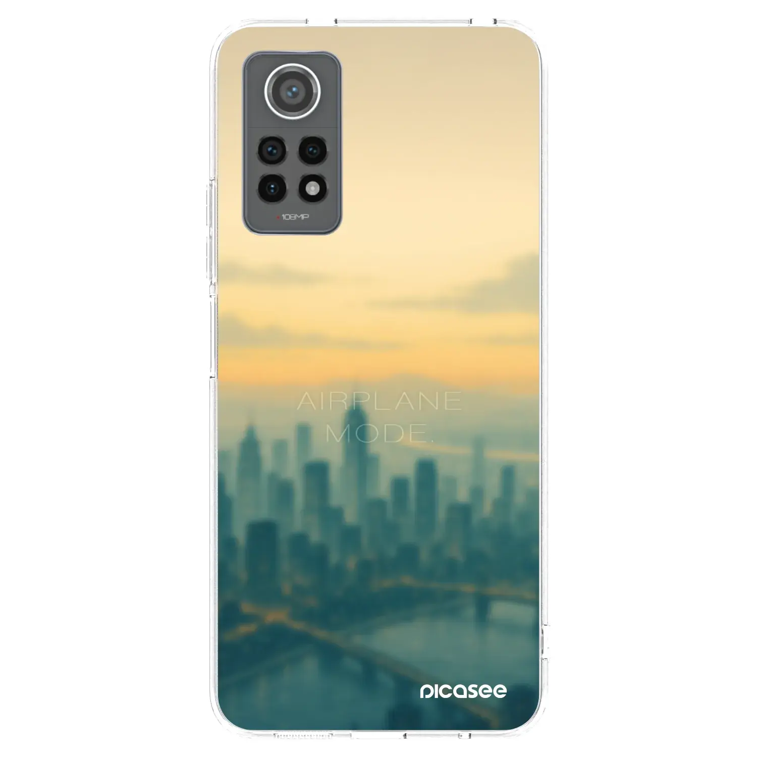 Silikonový průhledný obal pro Xiaomi Redmi Note 12 Pro 4G - Airplane mode