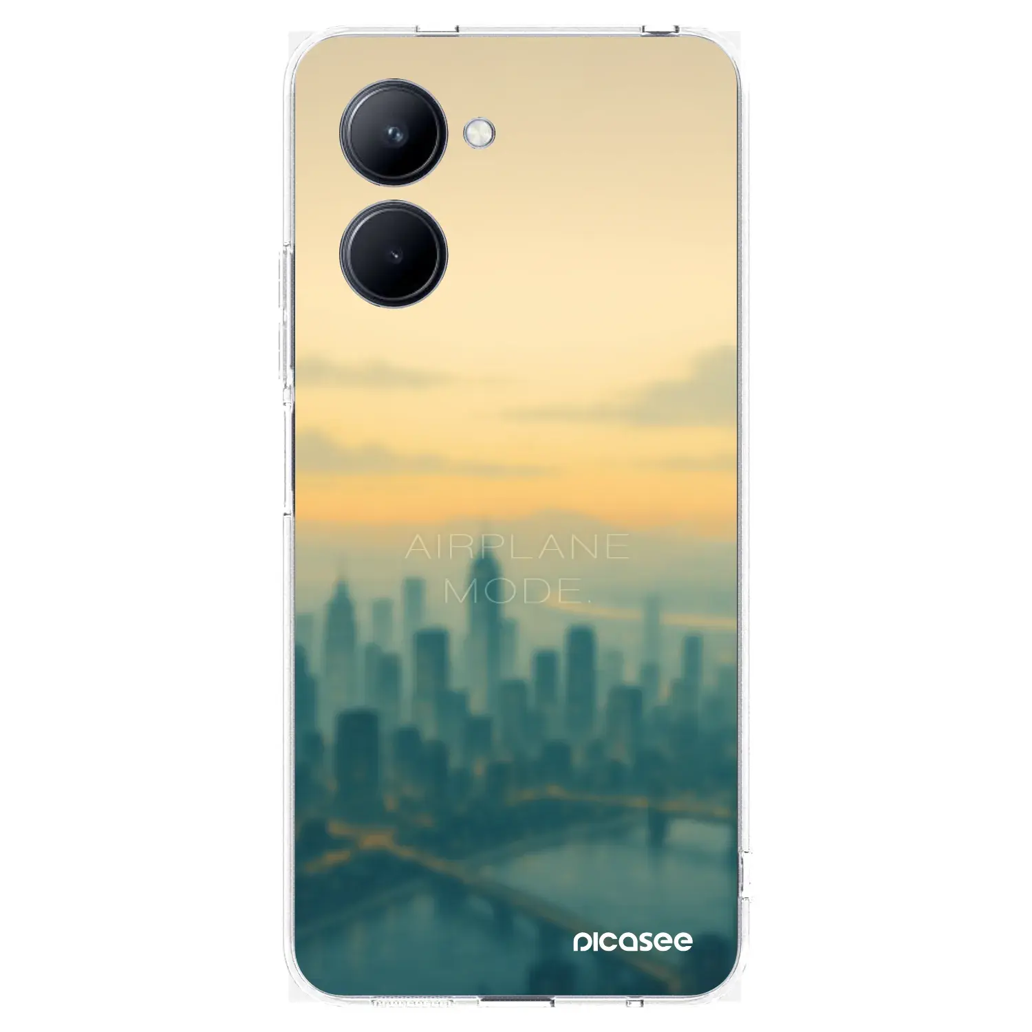 Silikonový průhledný obal pro Realme C33 (2023) - Airplane mode