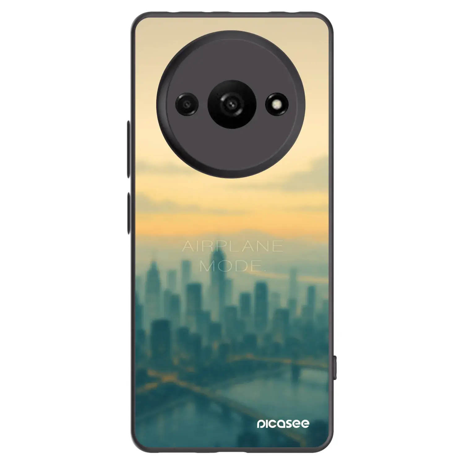 Silikonový černý obal pro Xiaomi Redmi A3 - Airplane mode