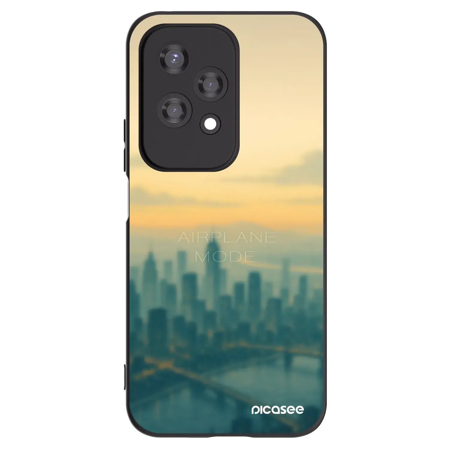 Silikonový černý obal pro Honor 200 Lite - Airplane mode