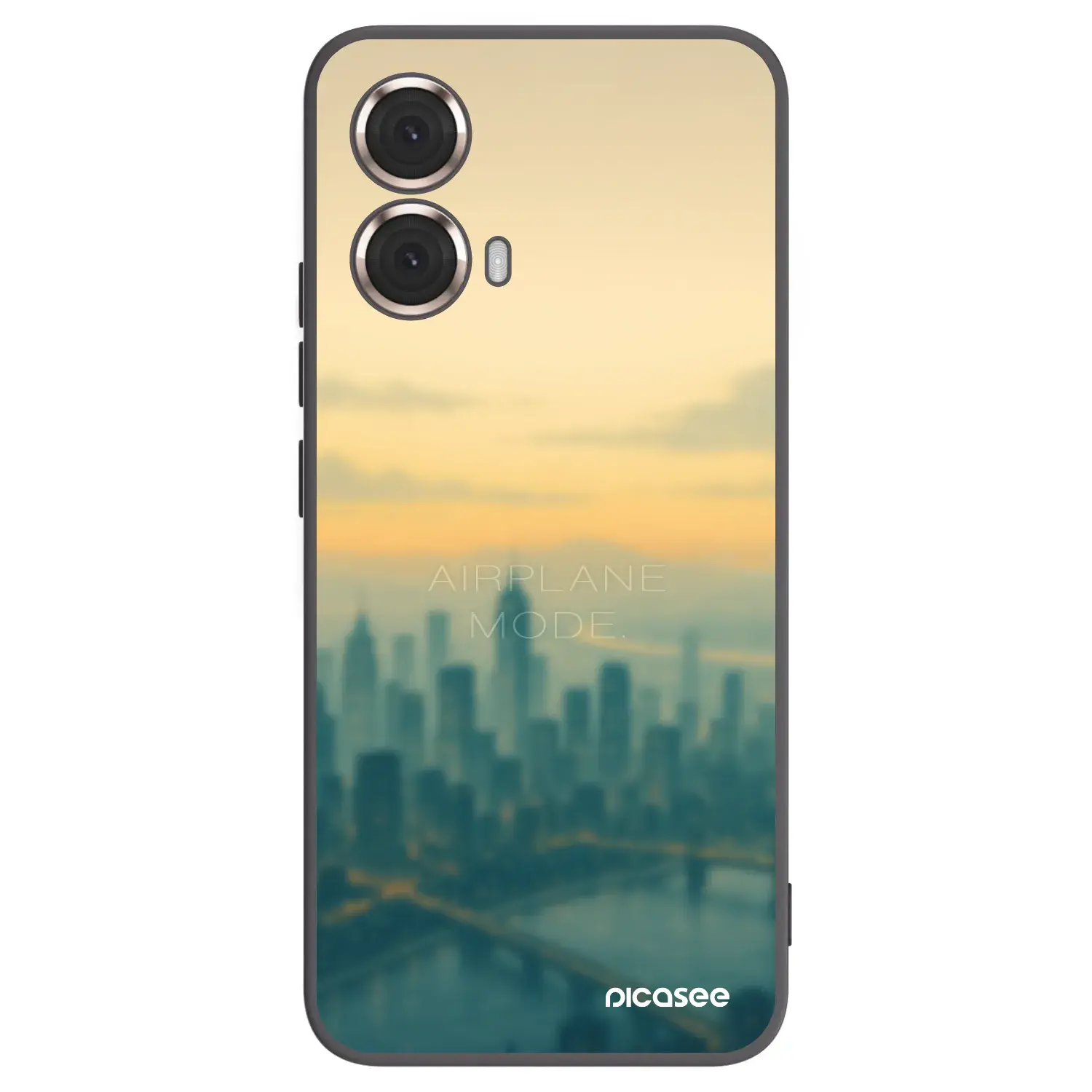 Silikonový černý obal pro Motorola Moto G85 - Airplane mode